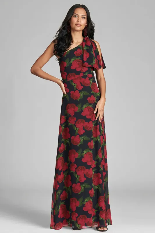CHELSEA GOWN - RUBY TEA ROSES - FINAL SALE sold by Sachin + Babi