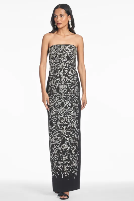 LUCILLE GOWN - BLACK sold by Sachin + Babi