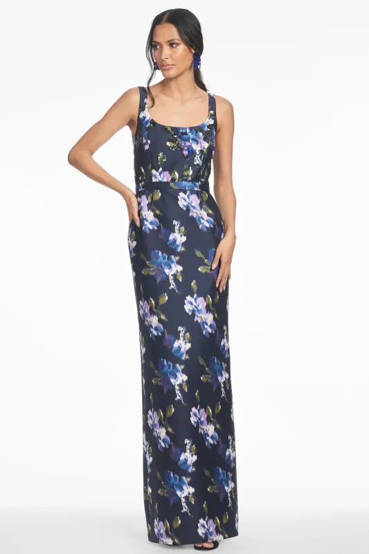 LANA GOWN - MIDNIGHT CORSAGE - FINAL SALE made by Sachin + Babi