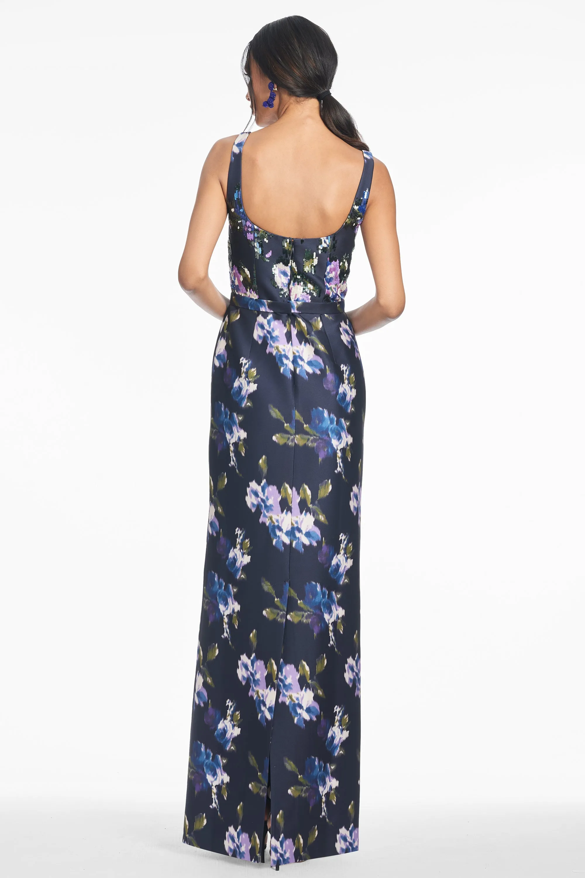 LANA GOWN - MIDNIGHT CORSAGE - FINAL SALE sold by Sachin + Babi product image thumbnail 4