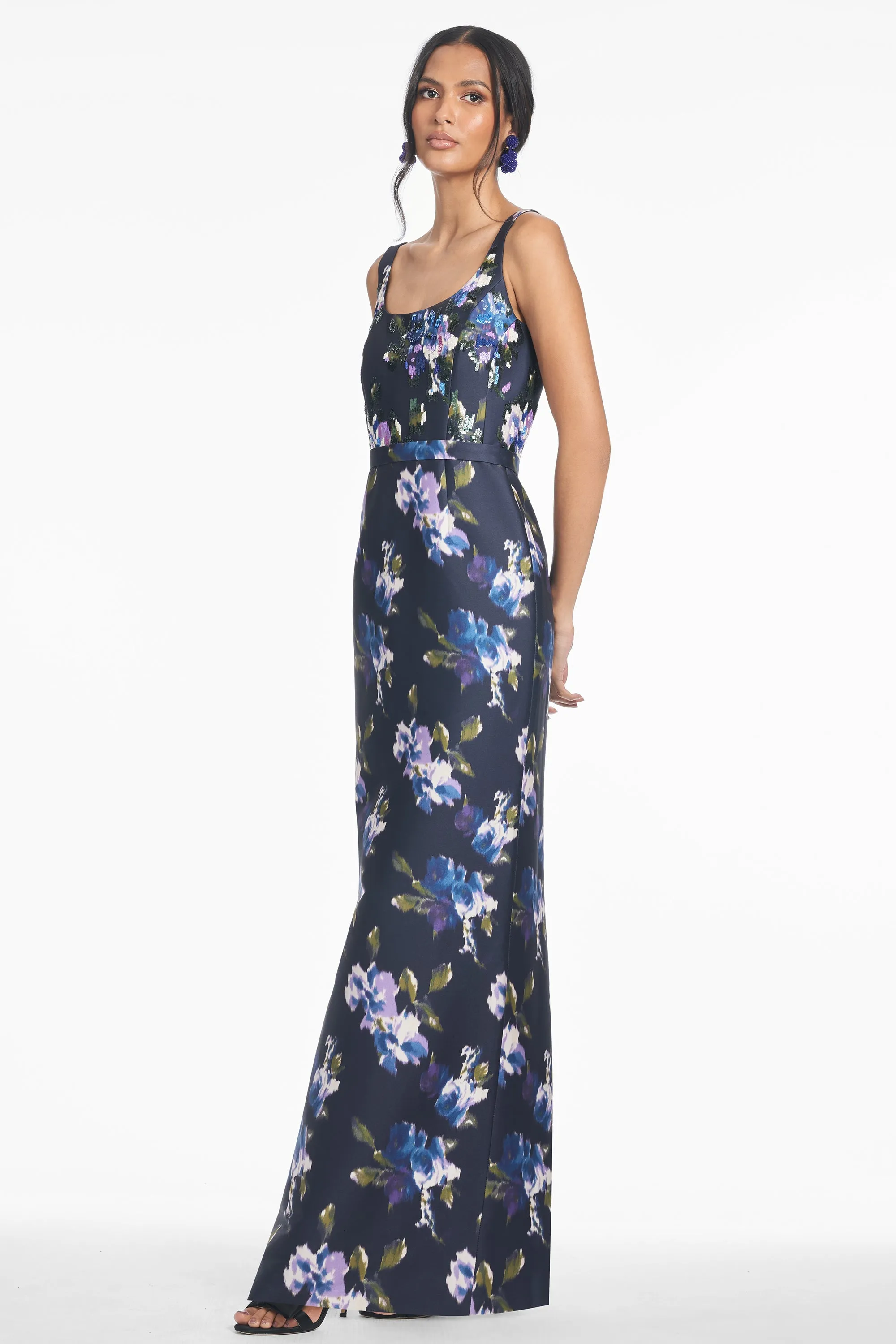 LANA GOWN - MIDNIGHT CORSAGE - FINAL SALE sold by Sachin + Babi product image thumbnail 3