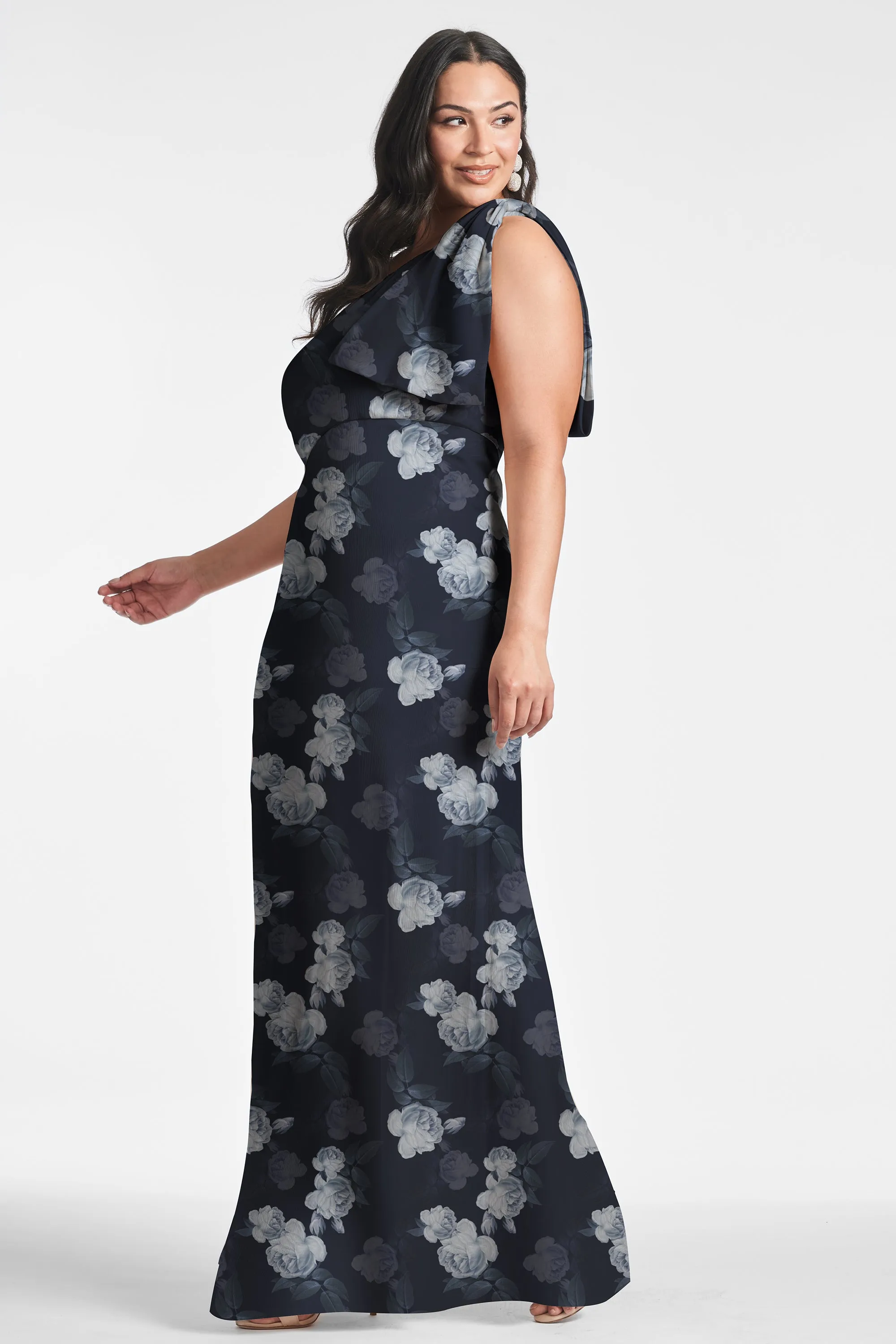 CHELSEA GOWN - MIDNIGHT GLACIAL ROSE - FINAL SALE sold by Sachin + Babi product image thumbnail 5