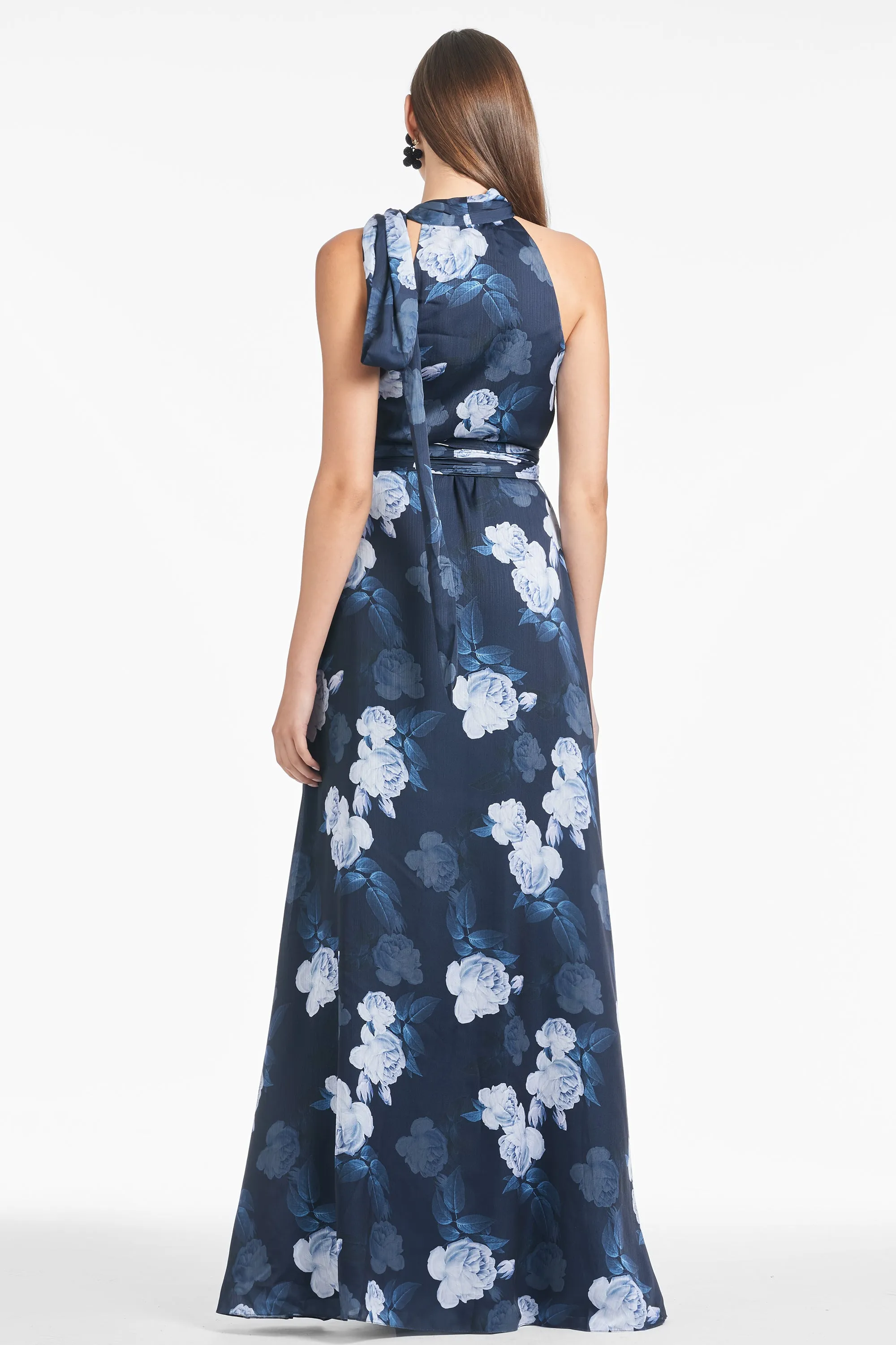 KAYLA GOWN - MIDNIGHT GLACIAL ROSE - FINAL SALE sold by Sachin + Babi product image thumbnail 3