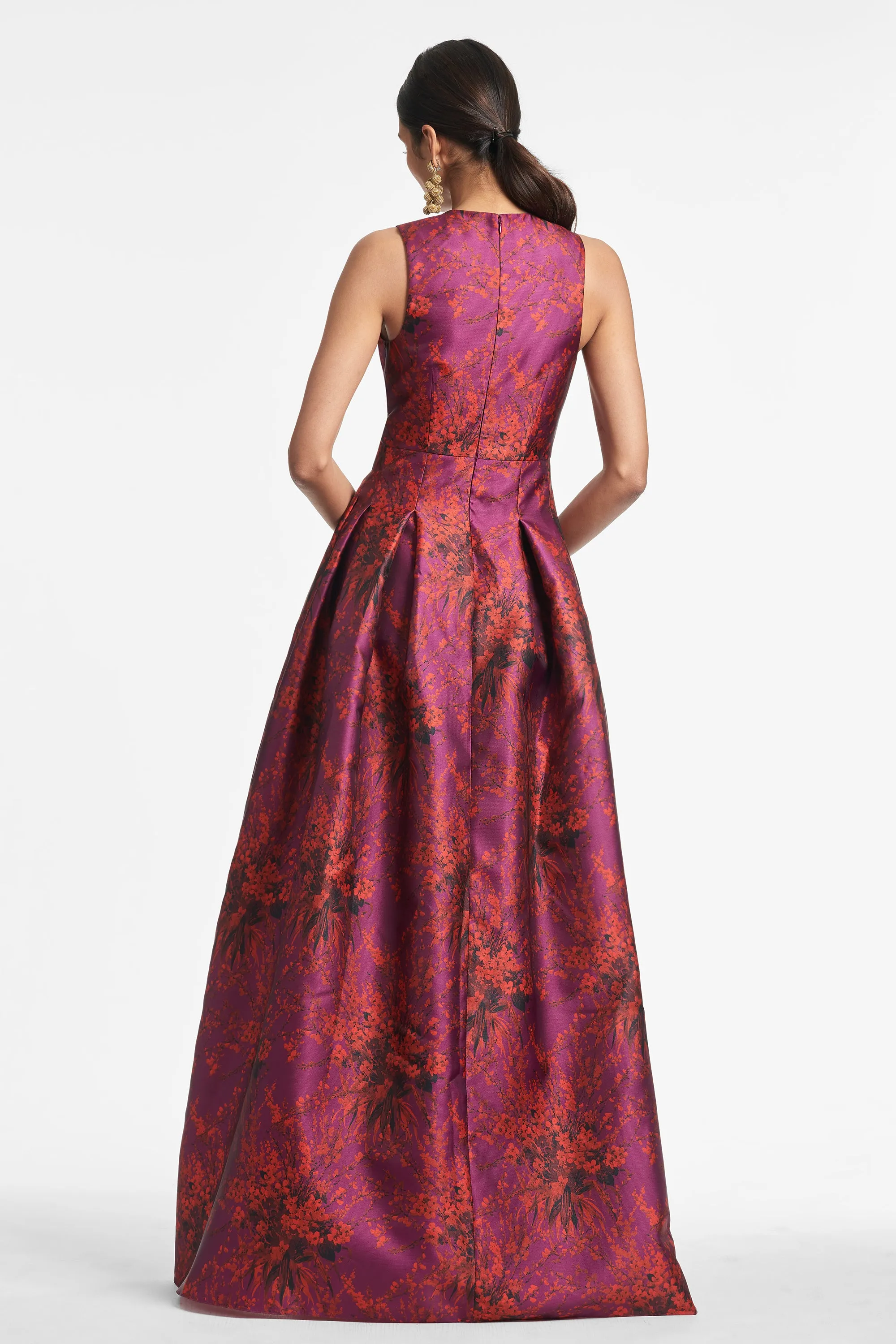 BROOKE GOWN - RASPBERRY BOUQUET MULTI sold by Sachin + Babi product image thumbnail 3