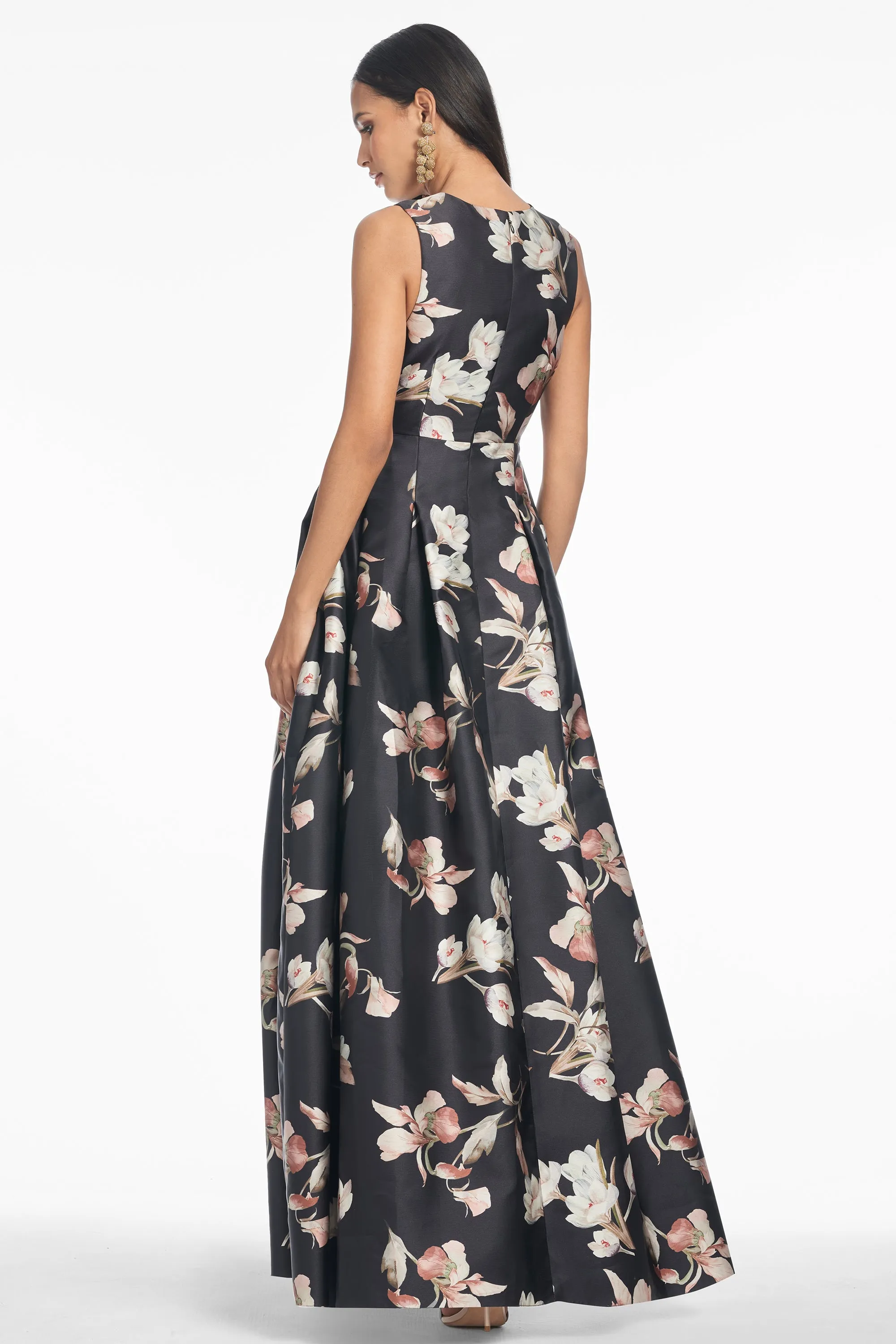 BROOKE GOWN - BLACK VENETIA PETAL sold by Sachin + Babi product image thumbnail 3