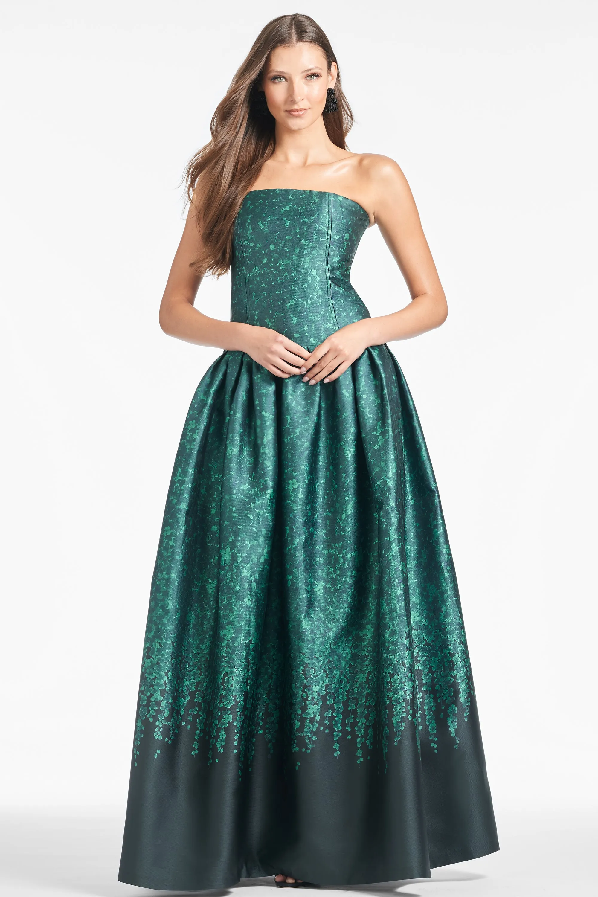 GEORGINA GOWN - EMERALD WISTERIA - FINAL SALE sold by Sachin + Babi product image thumbnail 2