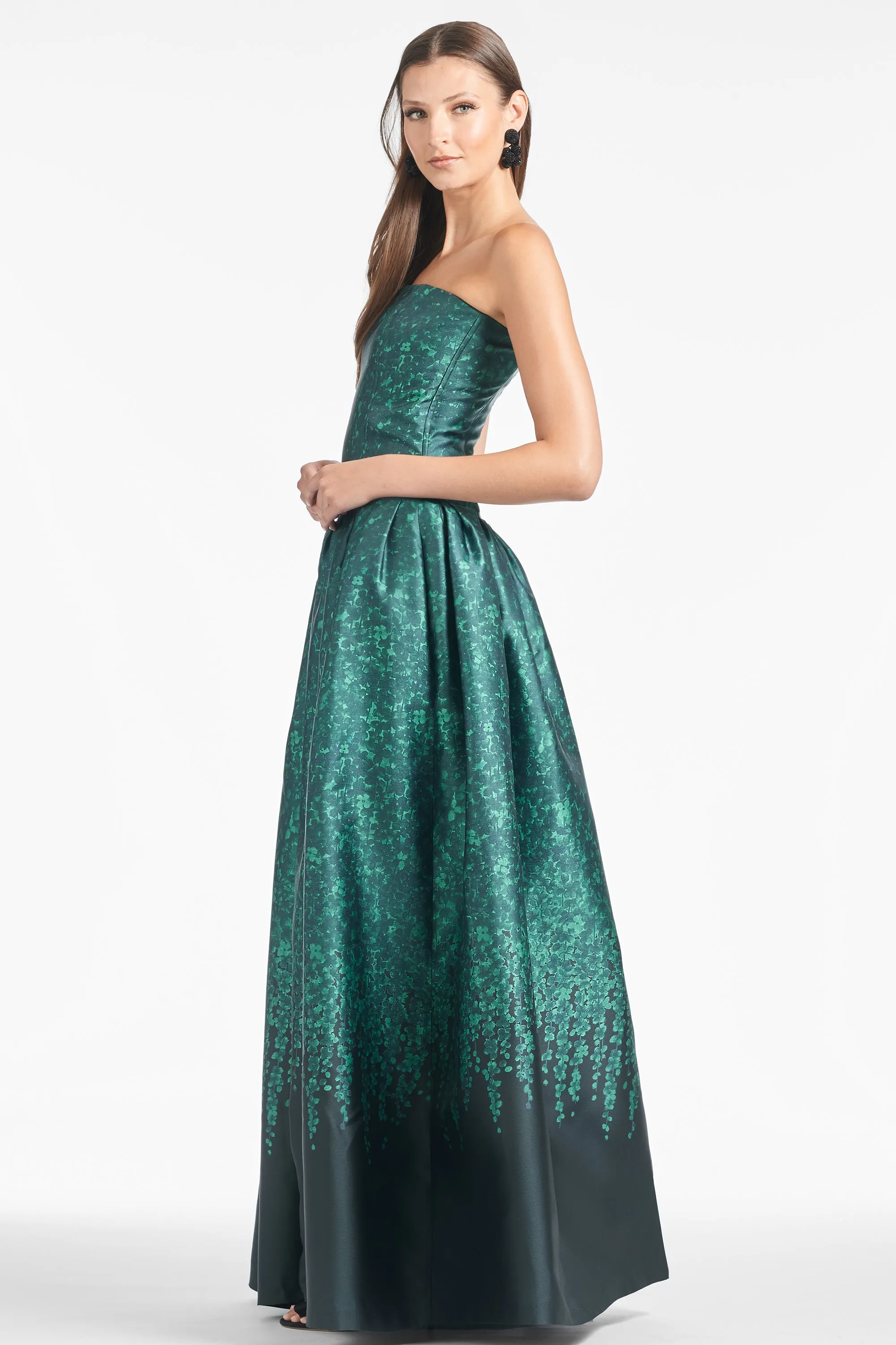 GEORGINA GOWN - EMERALD WISTERIA - FINAL SALE sold by Sachin + Babi