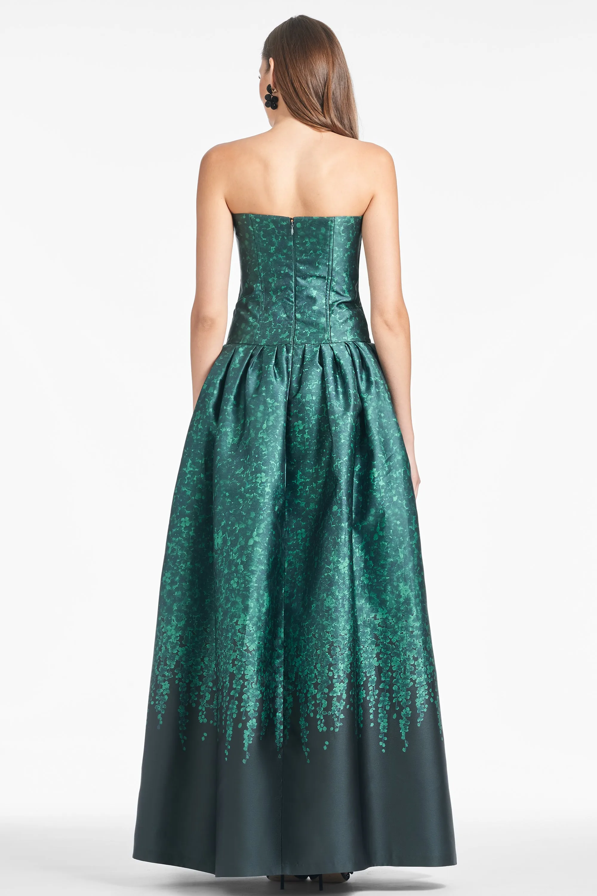 GEORGINA GOWN - EMERALD WISTERIA - FINAL SALE sold by Sachin + Babi product image thumbnail 3