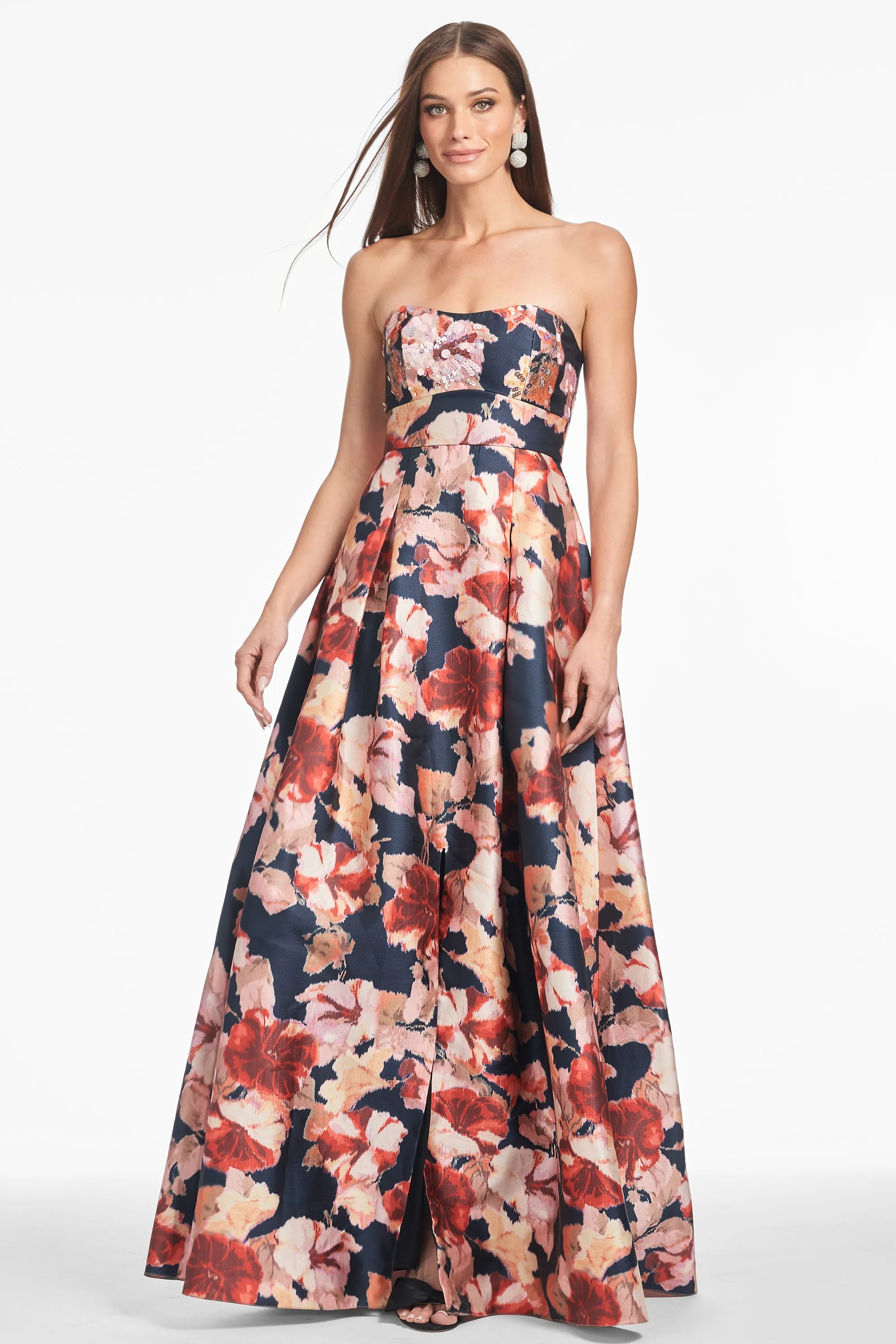 EMBELLISHED GIOVANNA GOWN - BEDFORD BOUQUET - FINAL SALE sold by Sachin + Babi product image thumbnail 3