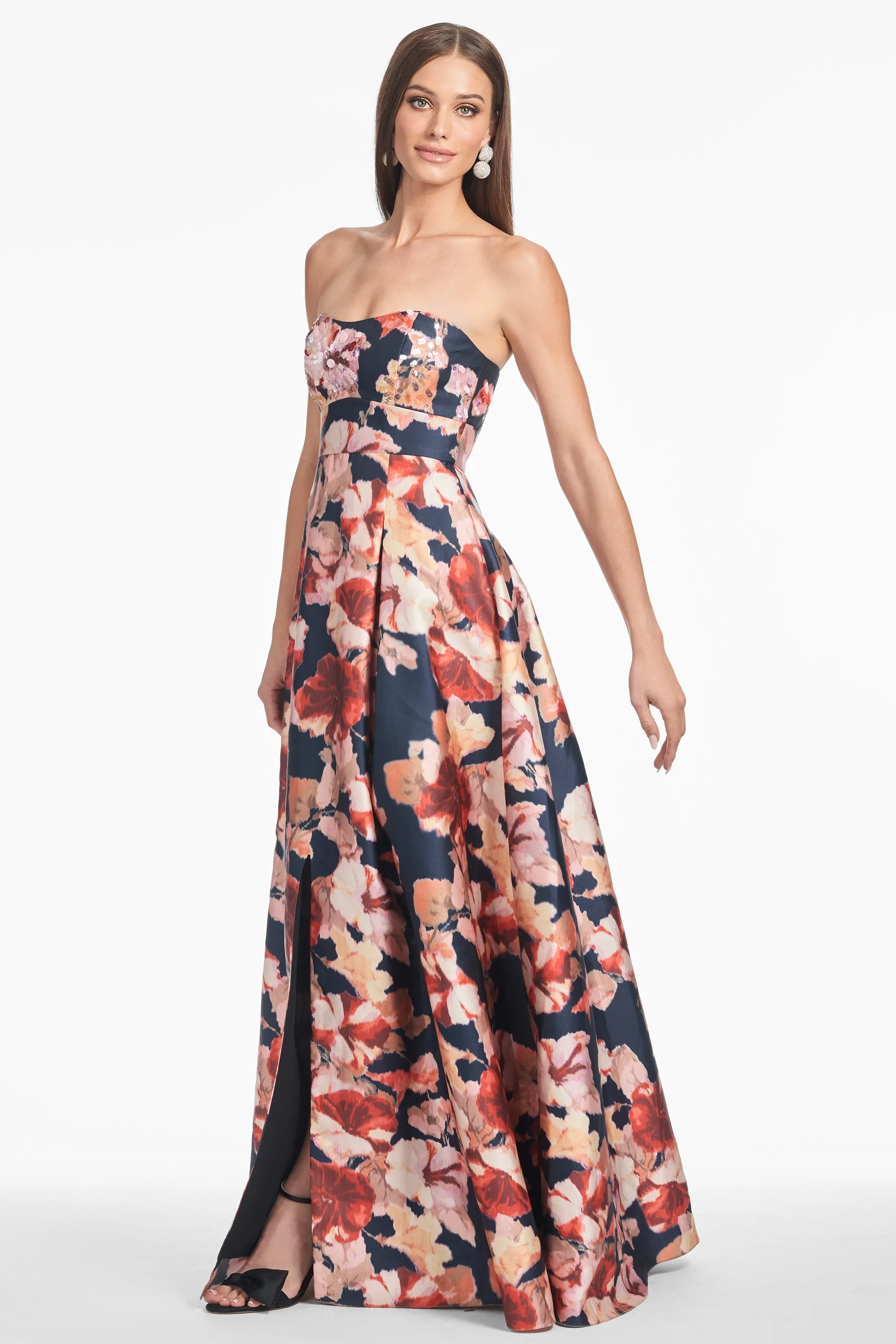 EMBELLISHED GIOVANNA GOWN - BEDFORD BOUQUET - FINAL SALE sold by Sachin + Babi
