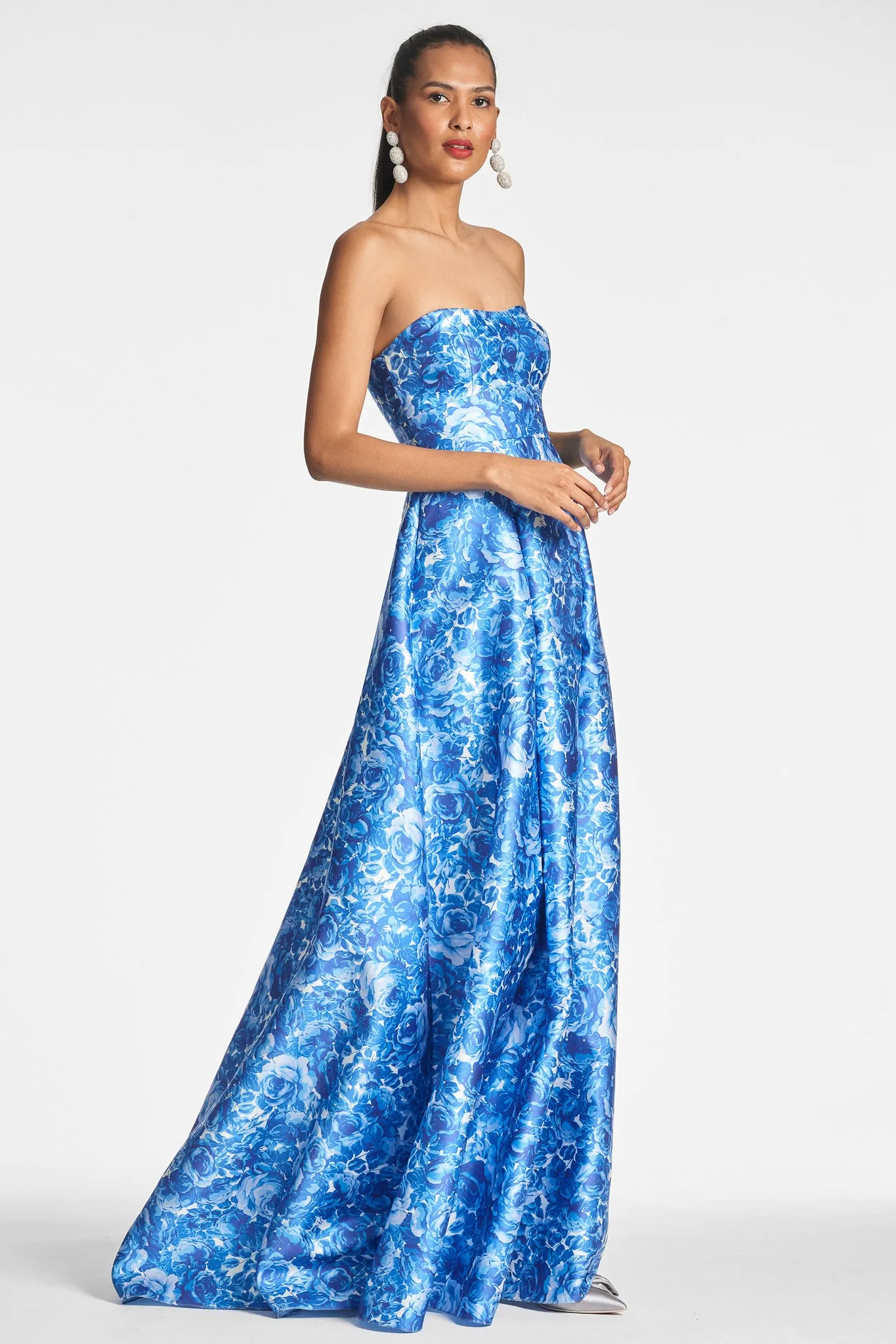 GIOVANNA GOWN - MEDITERRANEAN BLOOMS sold by Sachin + Babi product image thumbnail 4