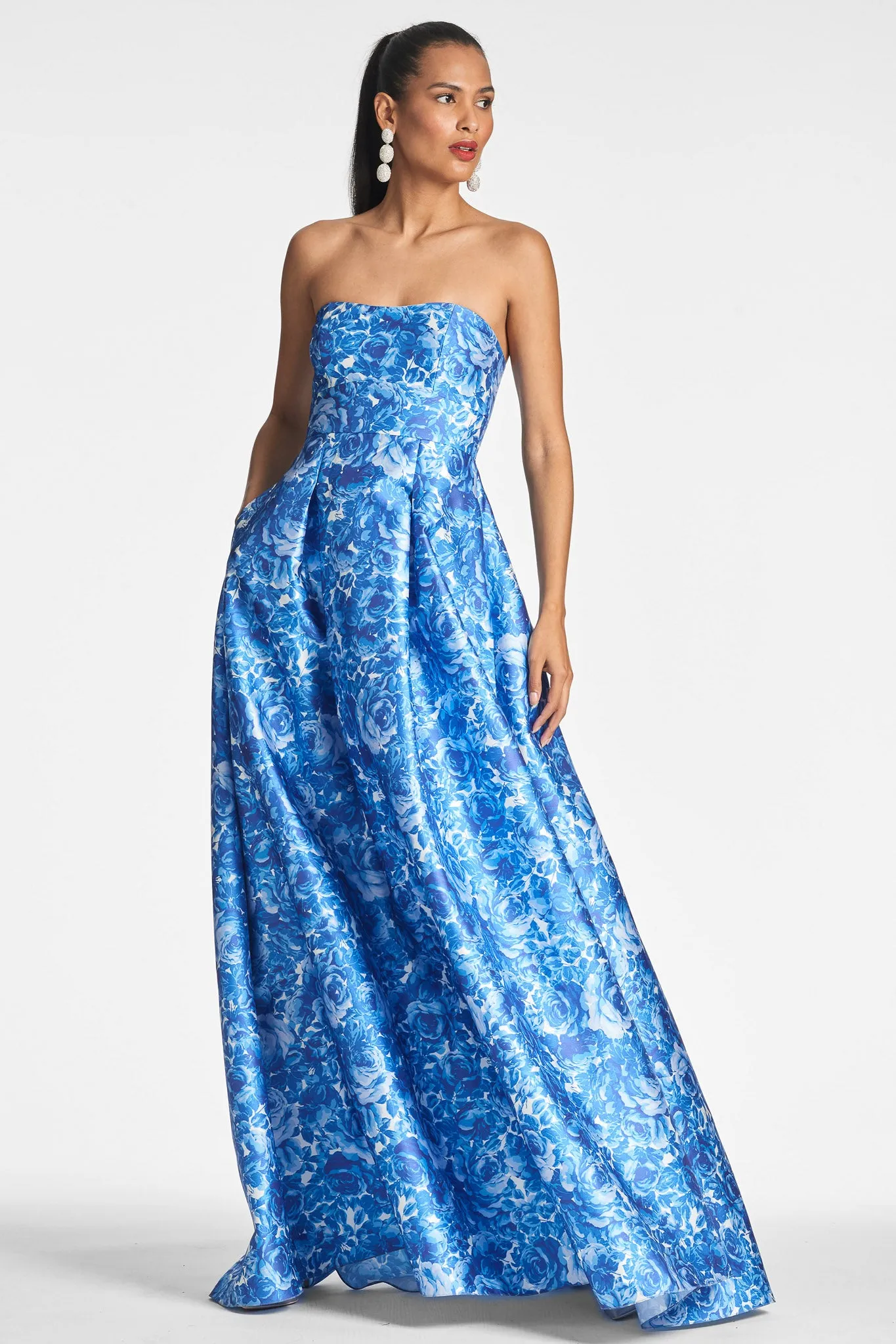 GIOVANNA GOWN - MEDITERRANEAN BLOOMS sold by Sachin + Babi product image thumbnail 3