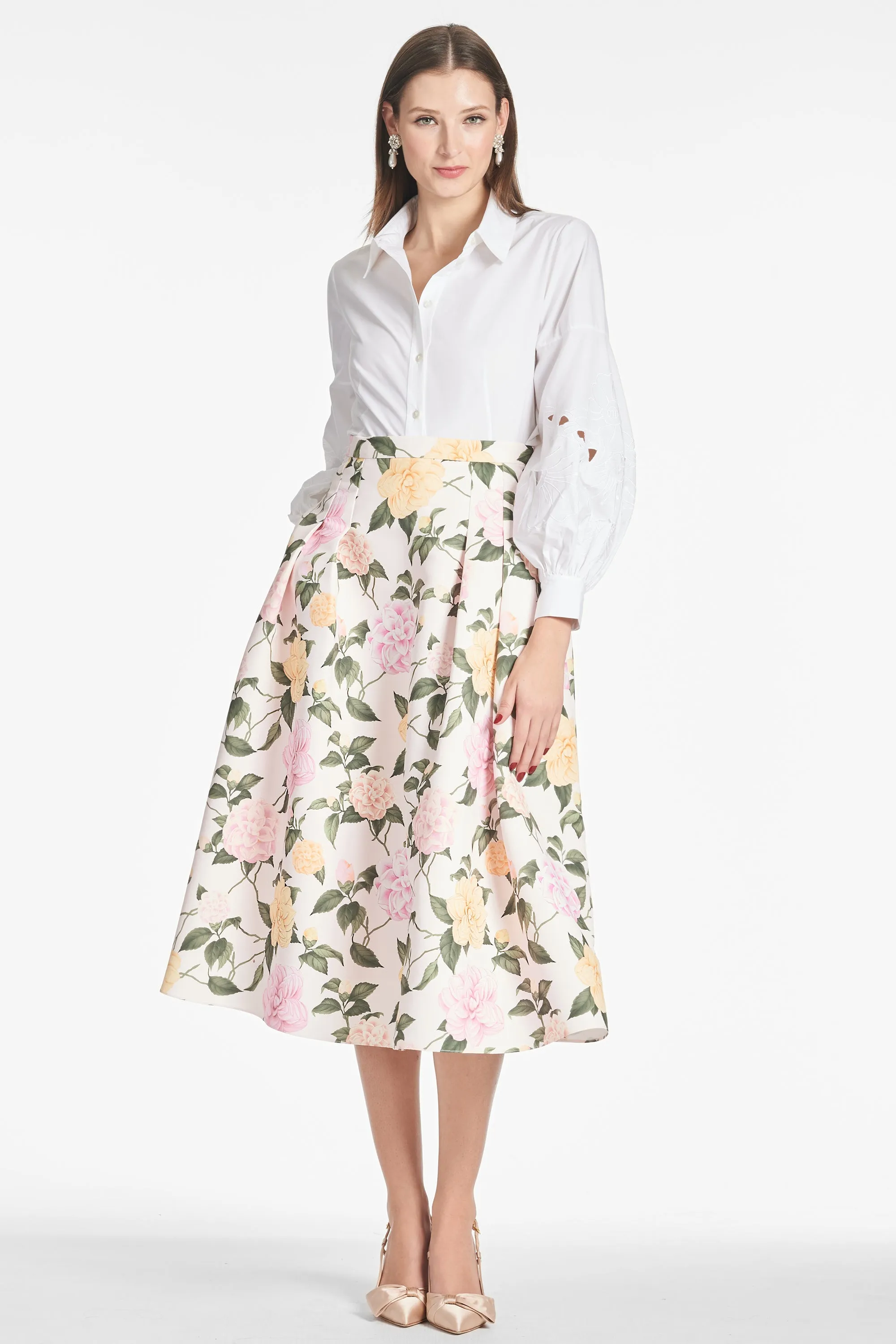 Lydia Skirt - Pink Lemonade Bouquet sold by Sachin + Babi product image thumbnail 3