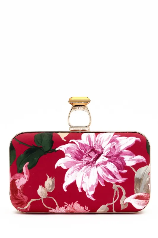On the Rocks Clutch - Deep Pink Dahlia sold by Sachin + Babi