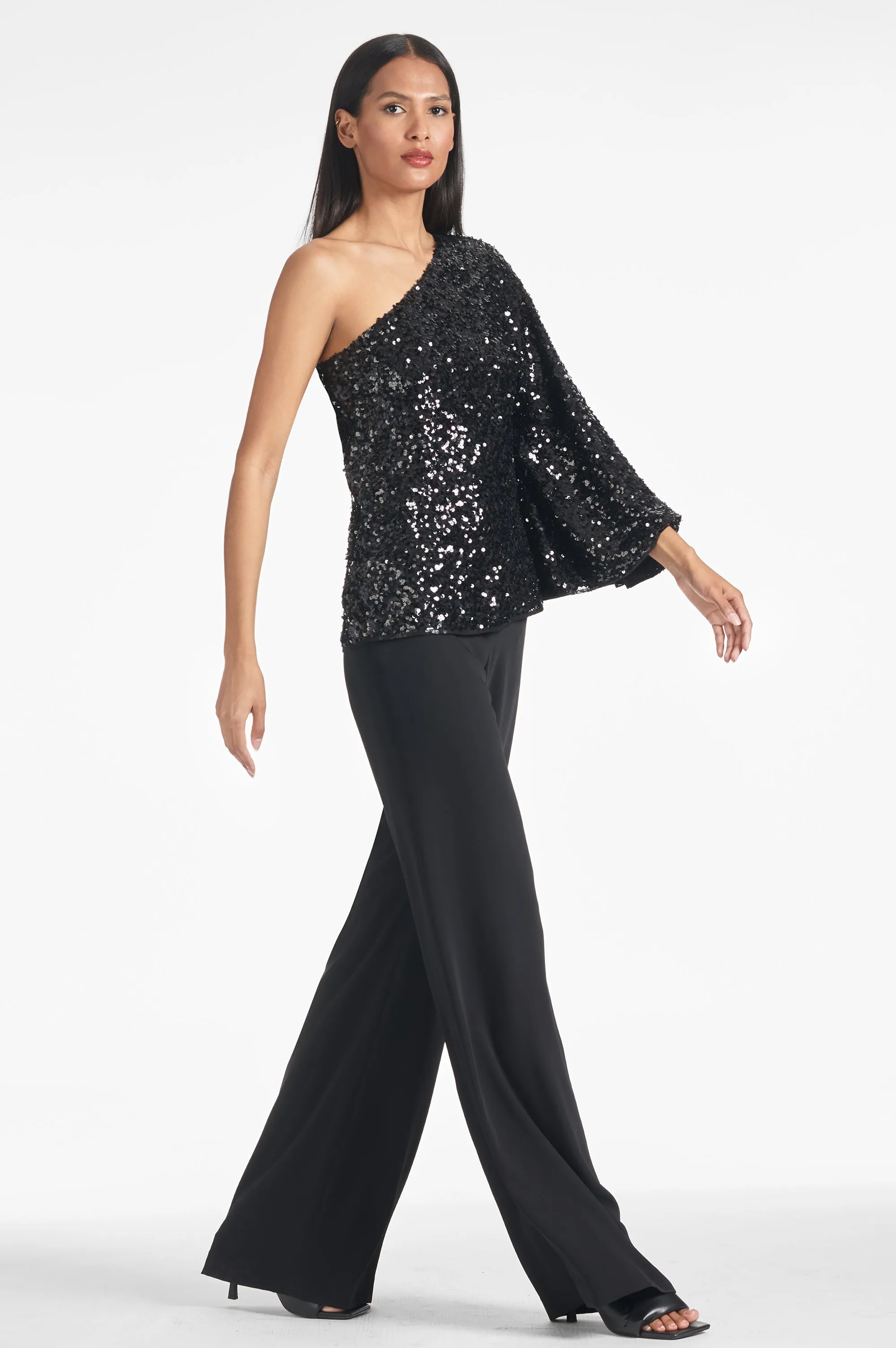 MORGAN TOP - BLACK SEQUINS - FINAL SALE sold by Sachin + Babi product image thumbnail 4