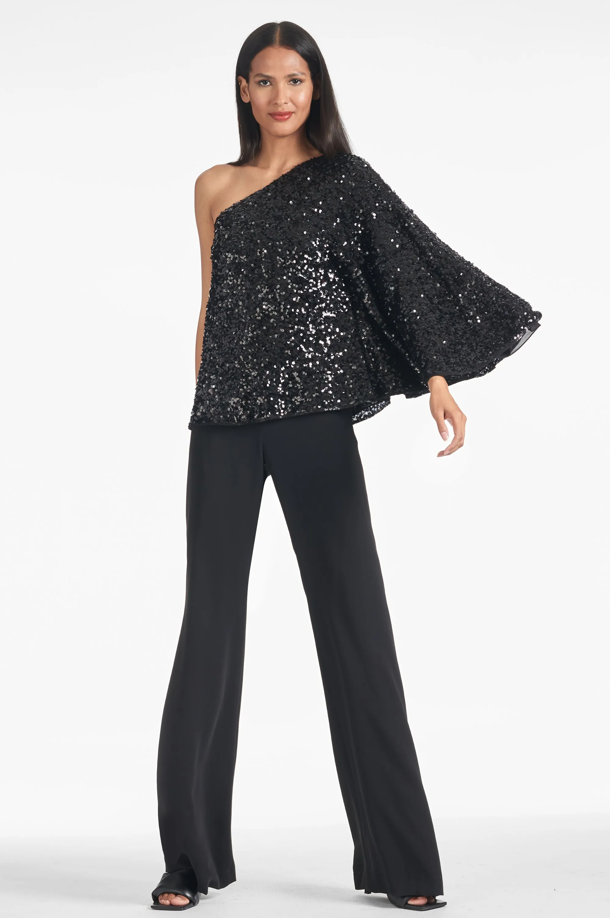 MORGAN TOP - BLACK SEQUINS - FINAL SALE sold by Sachin + Babi
