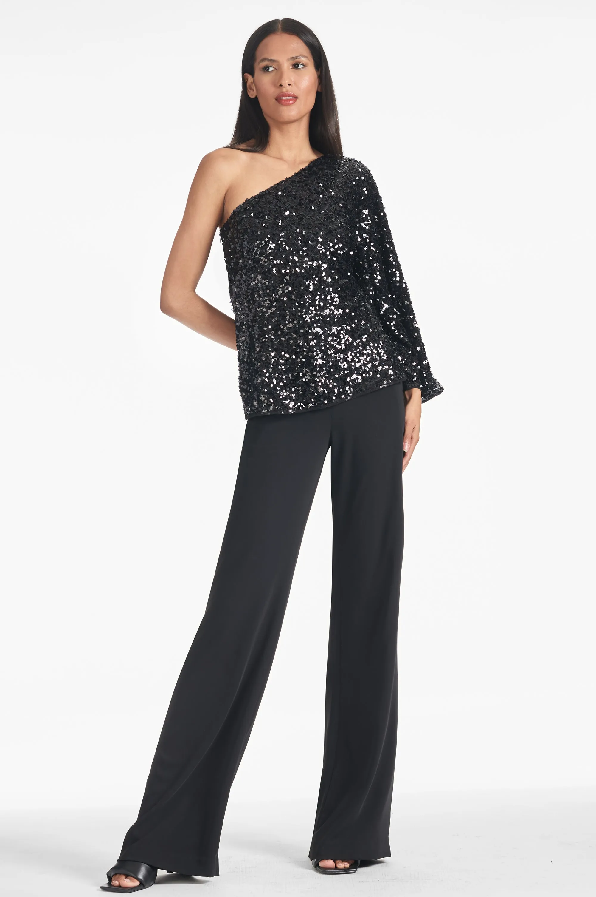 MORGAN TOP - BLACK SEQUINS - FINAL SALE sold by Sachin + Babi product image thumbnail 2