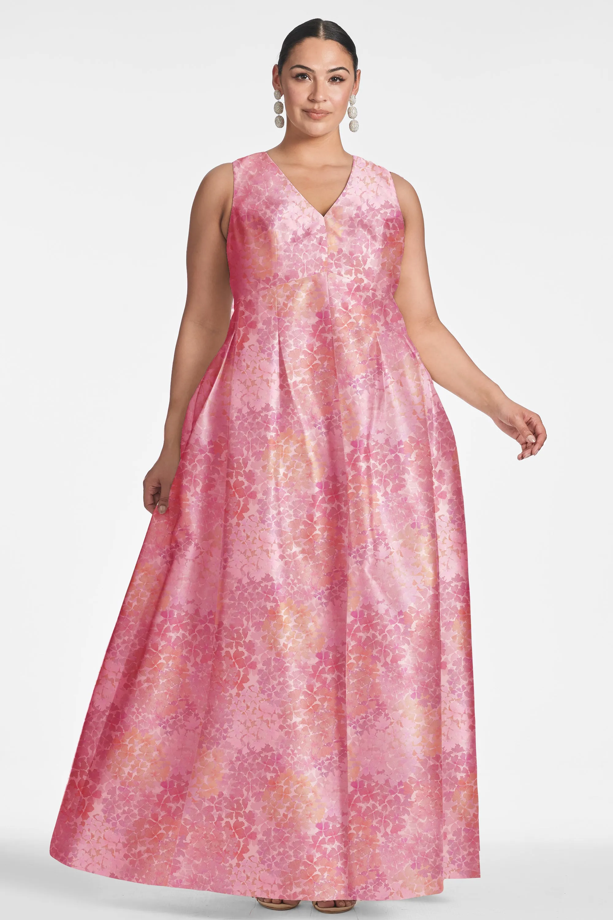 BROOKE GOWN - LIGHT SUNSET HYDRANGEA sold by Sachin + Babi product image thumbnail 5