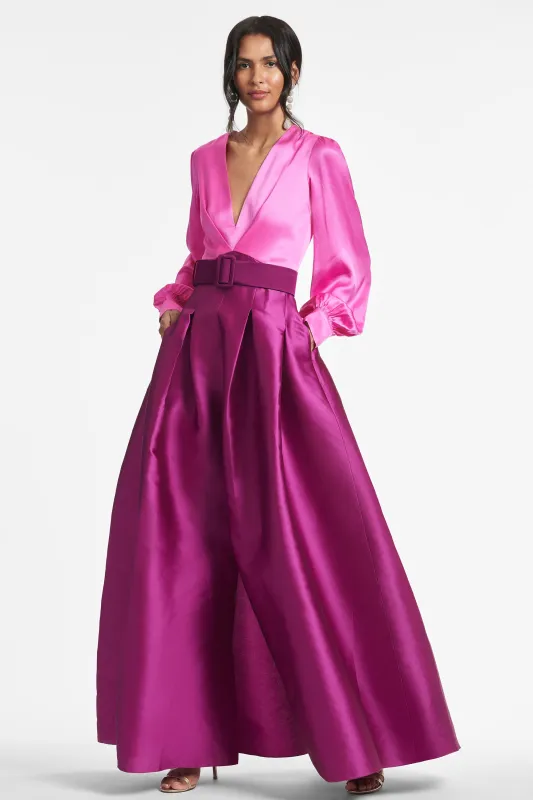 Zoe Gown - Pink/Magenta sold by Sachin + Babi