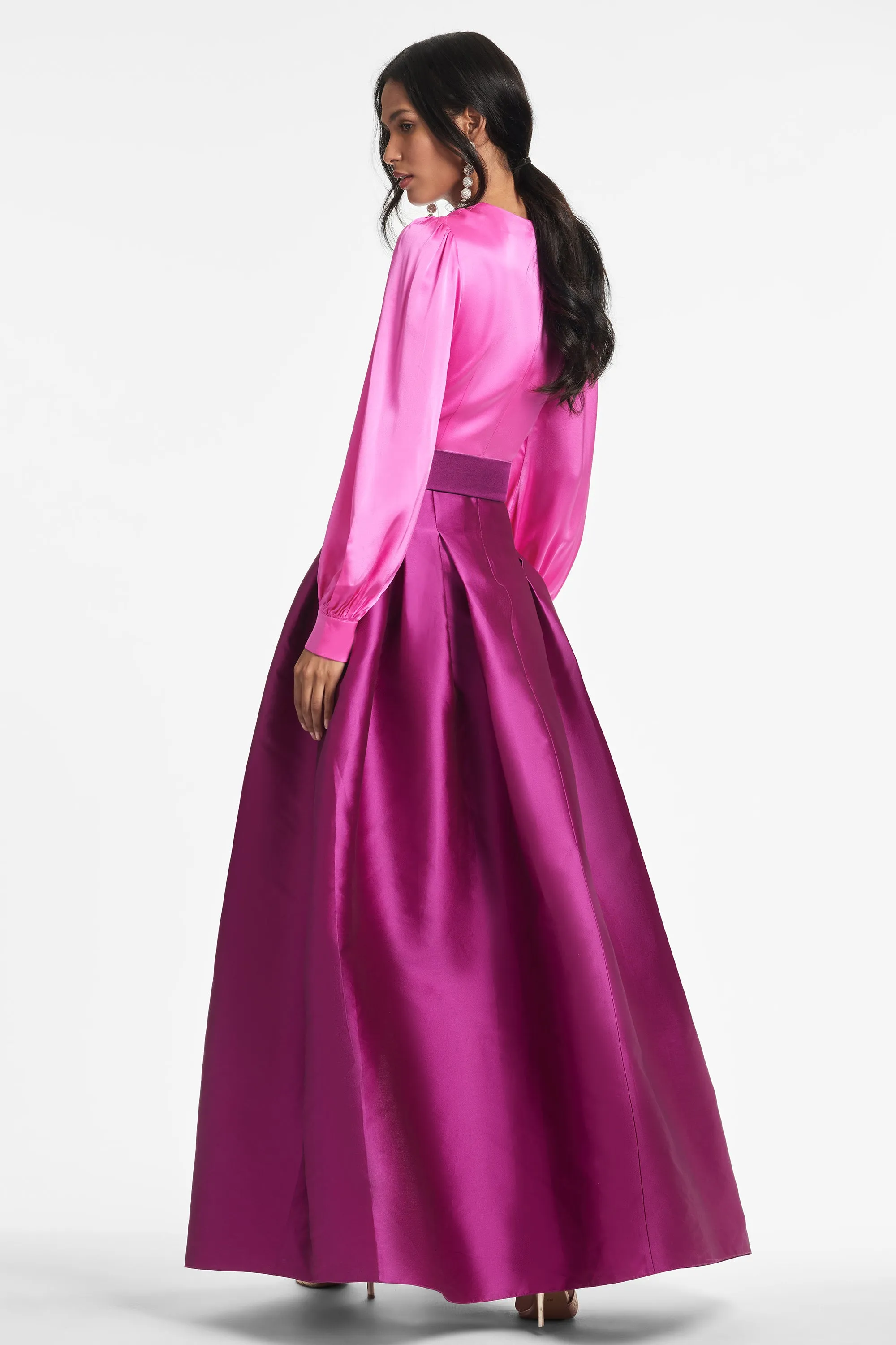 Zoe Gown - Pink/Magenta sold by Sachin + Babi product image thumbnail 3