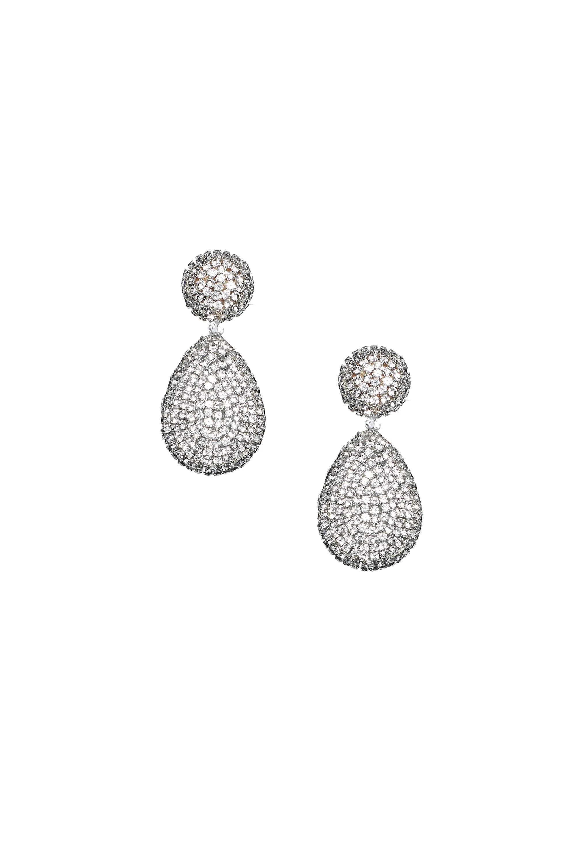 PIA EARRINGS - CLEAR CRYSTALS sold by Sachin + Babi product image thumbnail 2