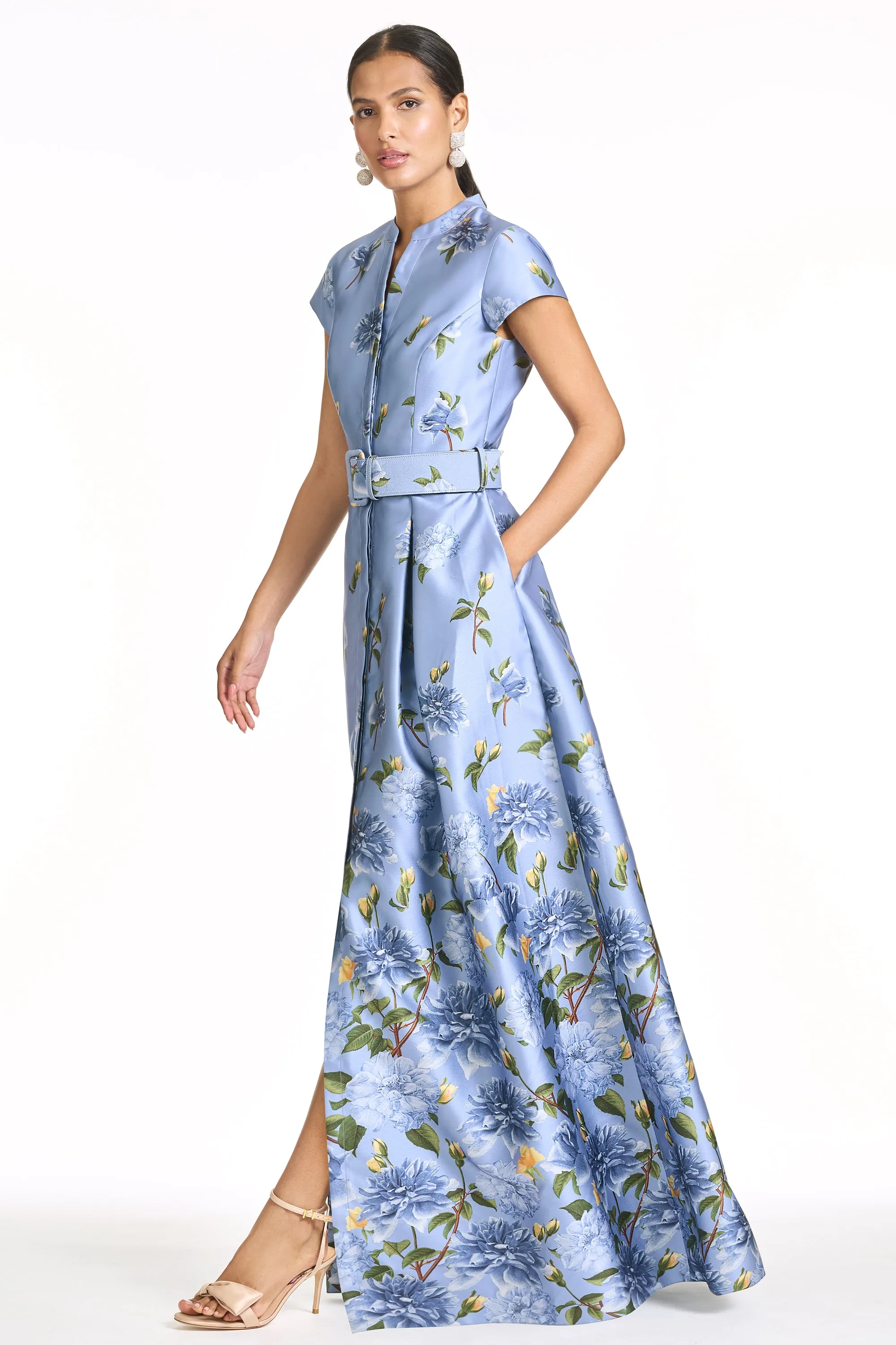 MARTA GOWN - TWILIGHT PEONY DEGRADE sold by Sachin + Babi product image thumbnail 3