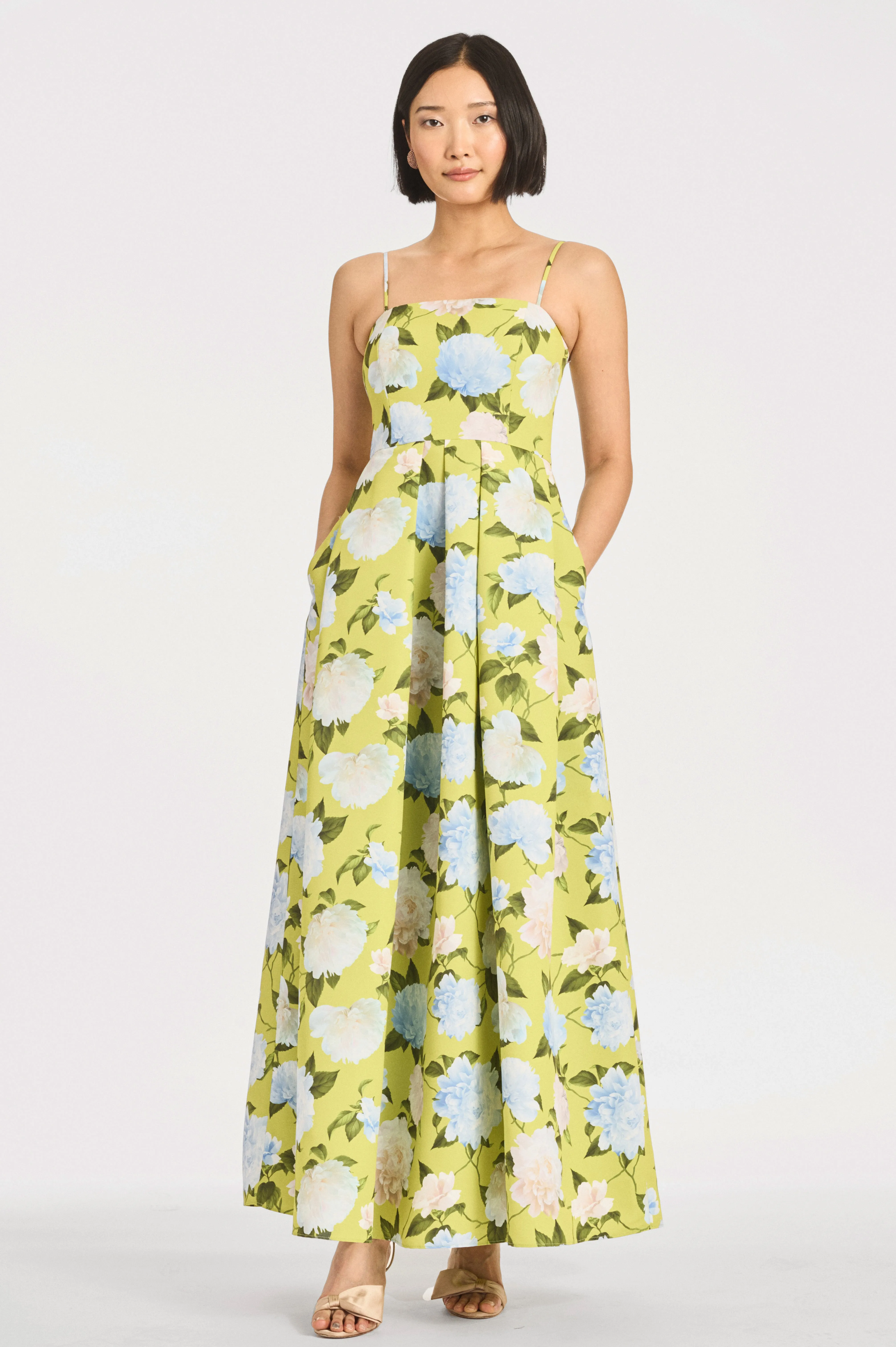 BEAU GOWN - CITRINE PEONIES sold by Sachin + Babi
