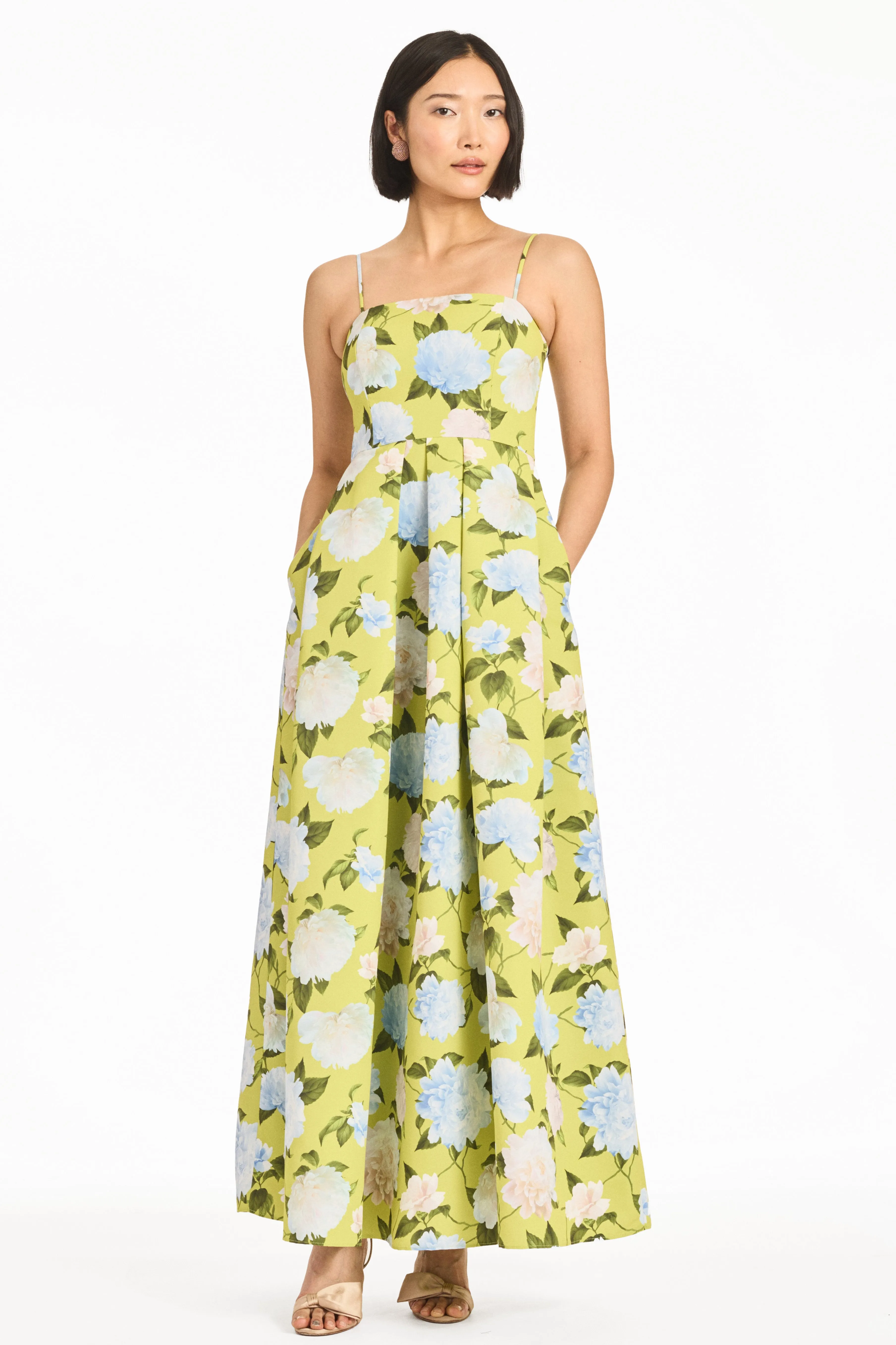 BEAU GOWN - CITRINE PEONIES sold by Sachin + Babi product image thumbnail 2