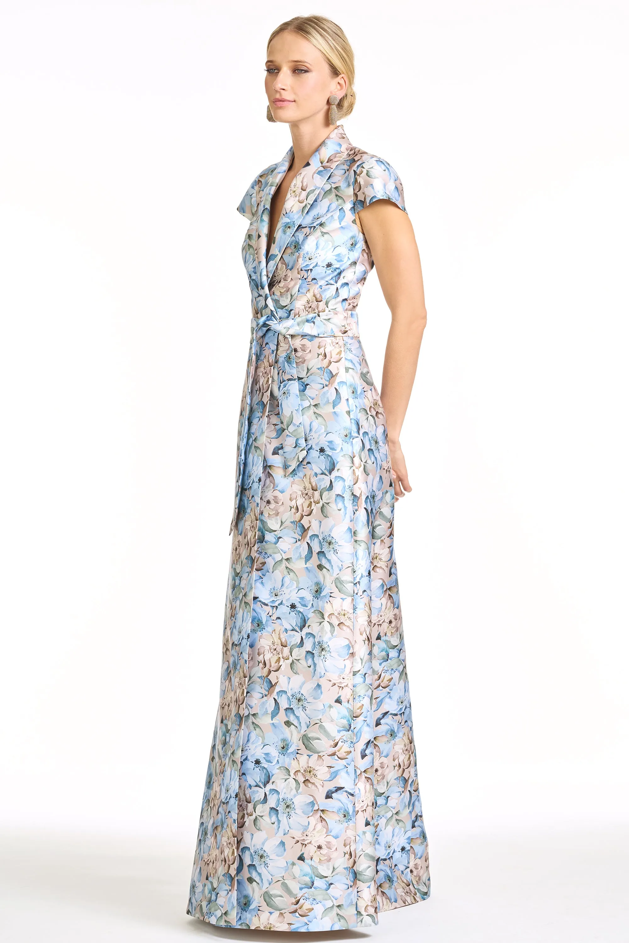 ETIENNE GOWN - WATERCOLOR GERNAIUM sold by Sachin + Babi product image thumbnail 2