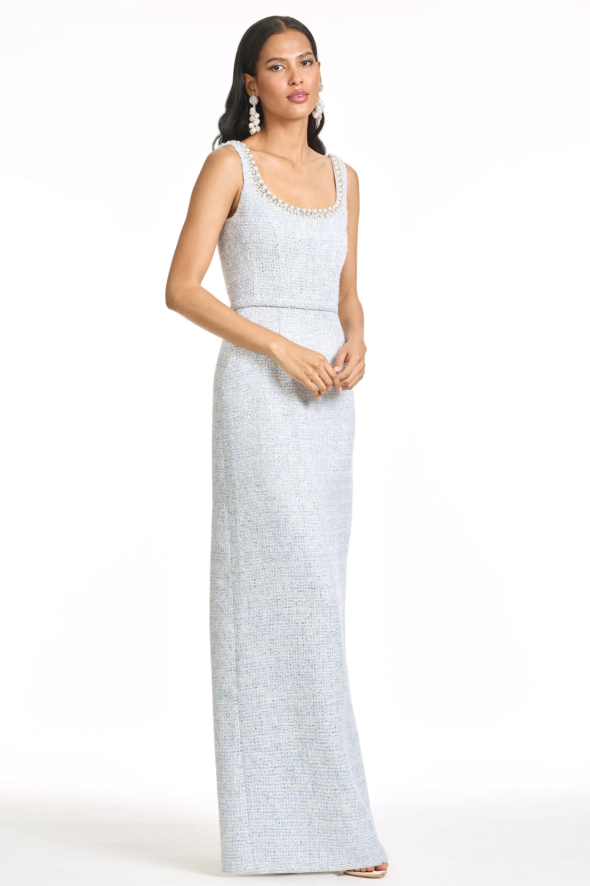 EMBELLISHED LANA GOWN - ICE BLUE sold by Sachin + Babi product image thumbnail 5