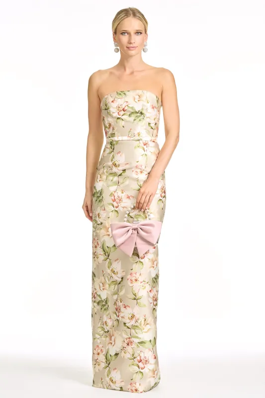 SOPHIA GOWN - PEWTER CAMELLIA sold by Sachin + Babi