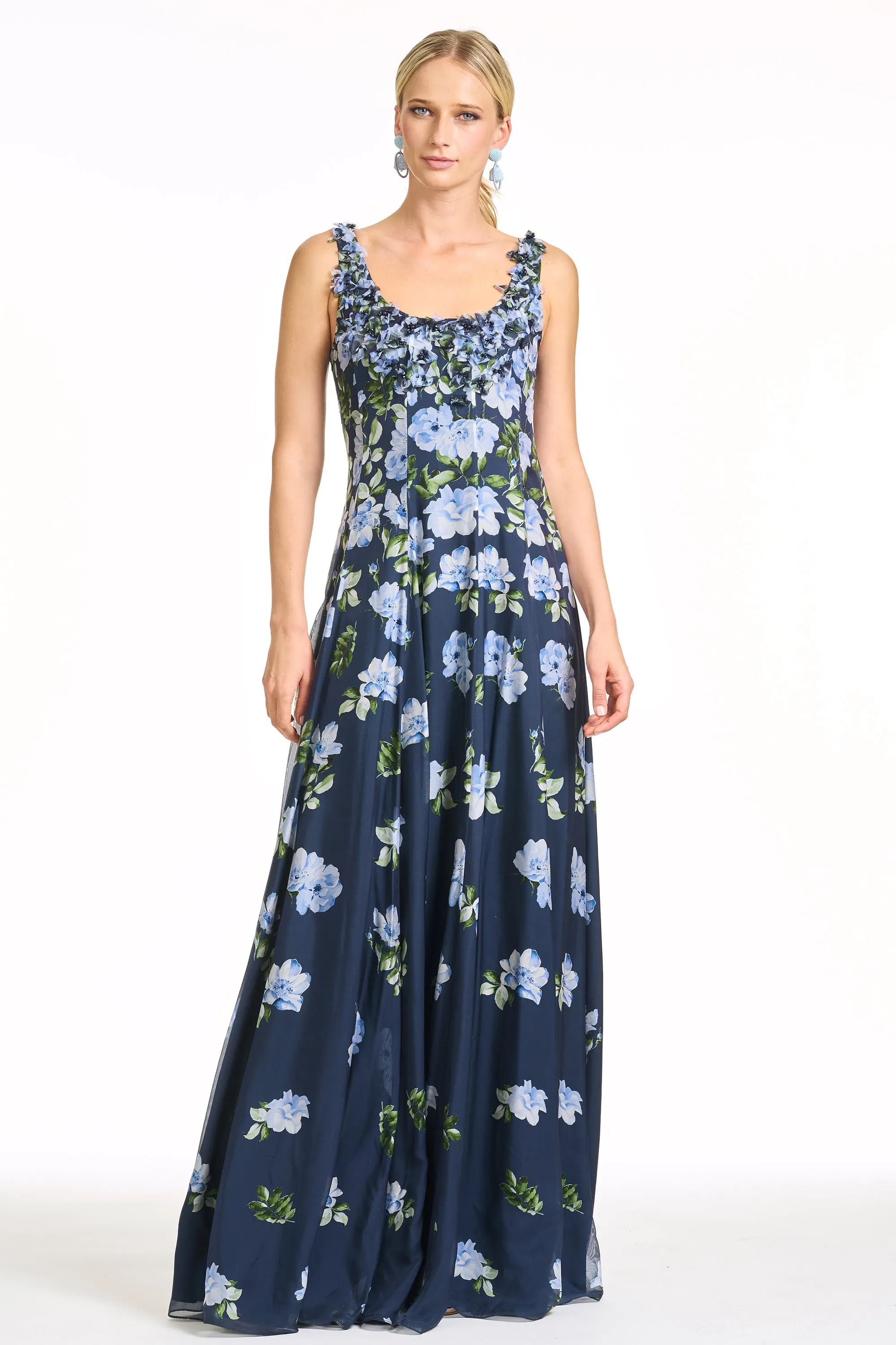 EMBELLISHED INDIRA GOWN - CORSAGE DEGRADE sold by Sachin + Babi product image thumbnail 5