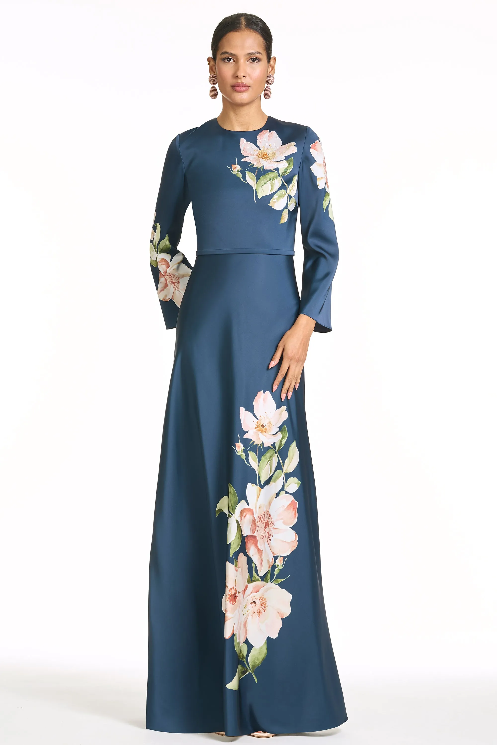 EMBELLISHED ALEX GOWN - NIGHT BLOOMS sold by Sachin + Babi product image thumbnail 4