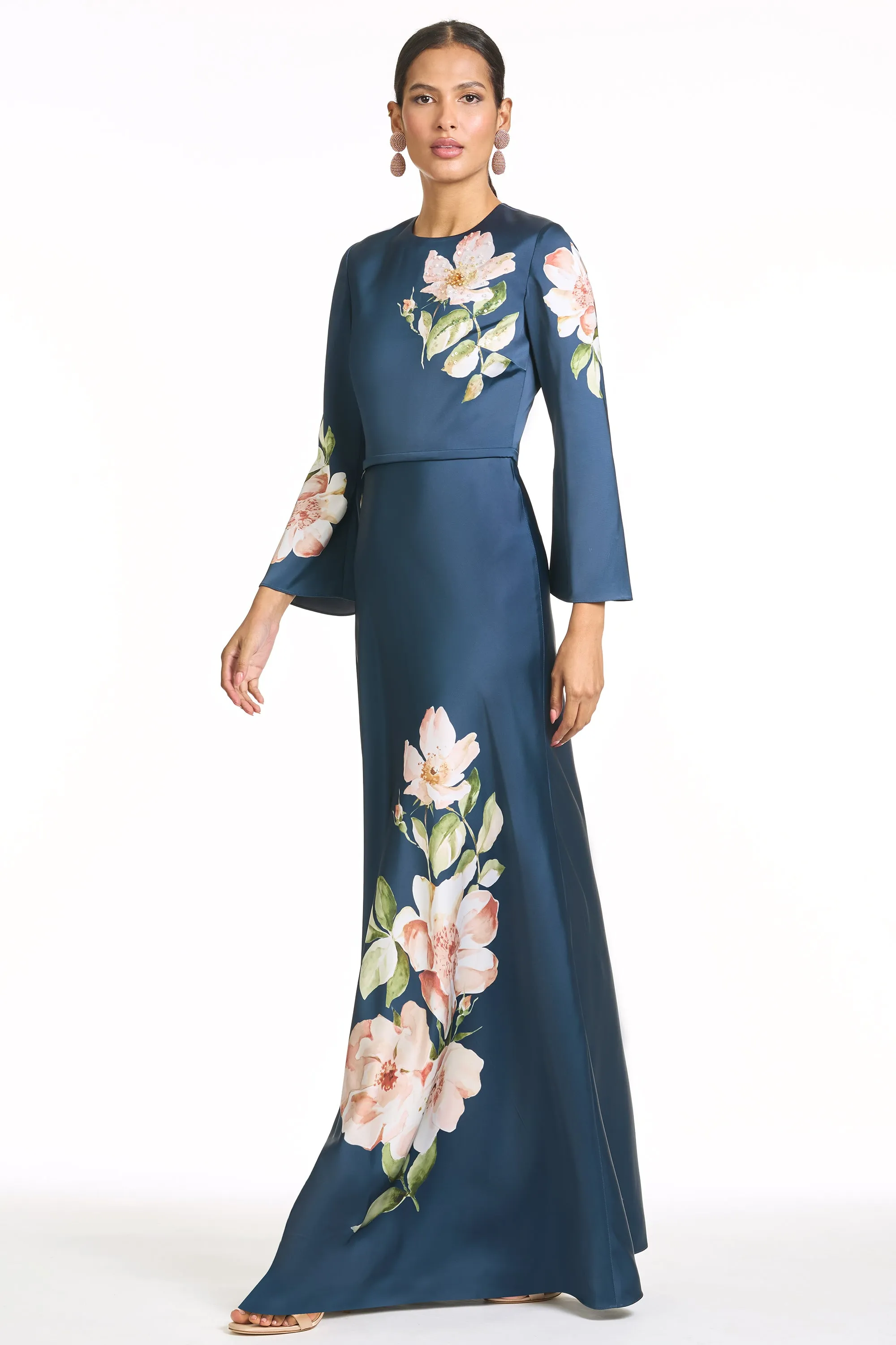 EMBELLISHED ALEX GOWN - NIGHT BLOOMS sold by Sachin + Babi product image thumbnail 3
