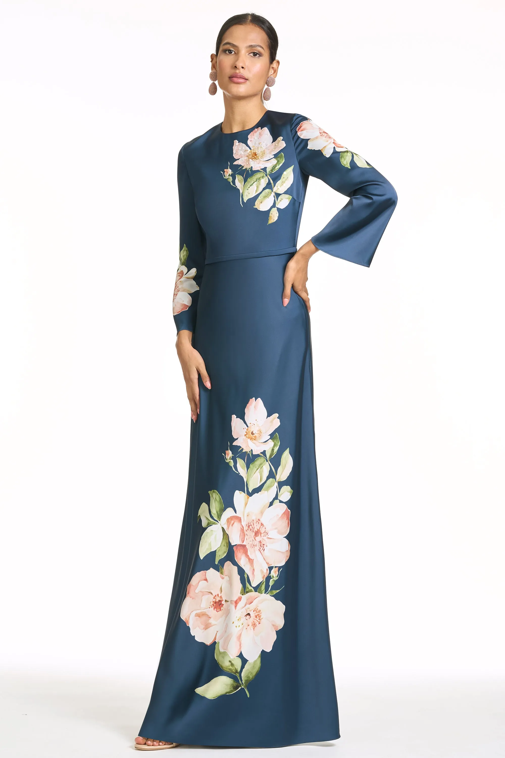 EMBELLISHED ALEX GOWN - NIGHT BLOOMS sold by Sachin + Babi