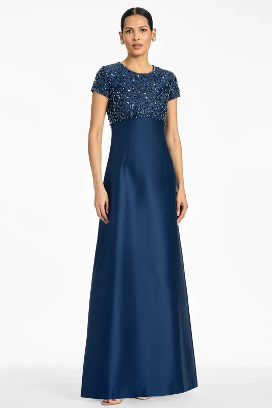 EMBELLISHED AMSTERDAM GOWN - NIGHT SKY sold by Sachin + Babi