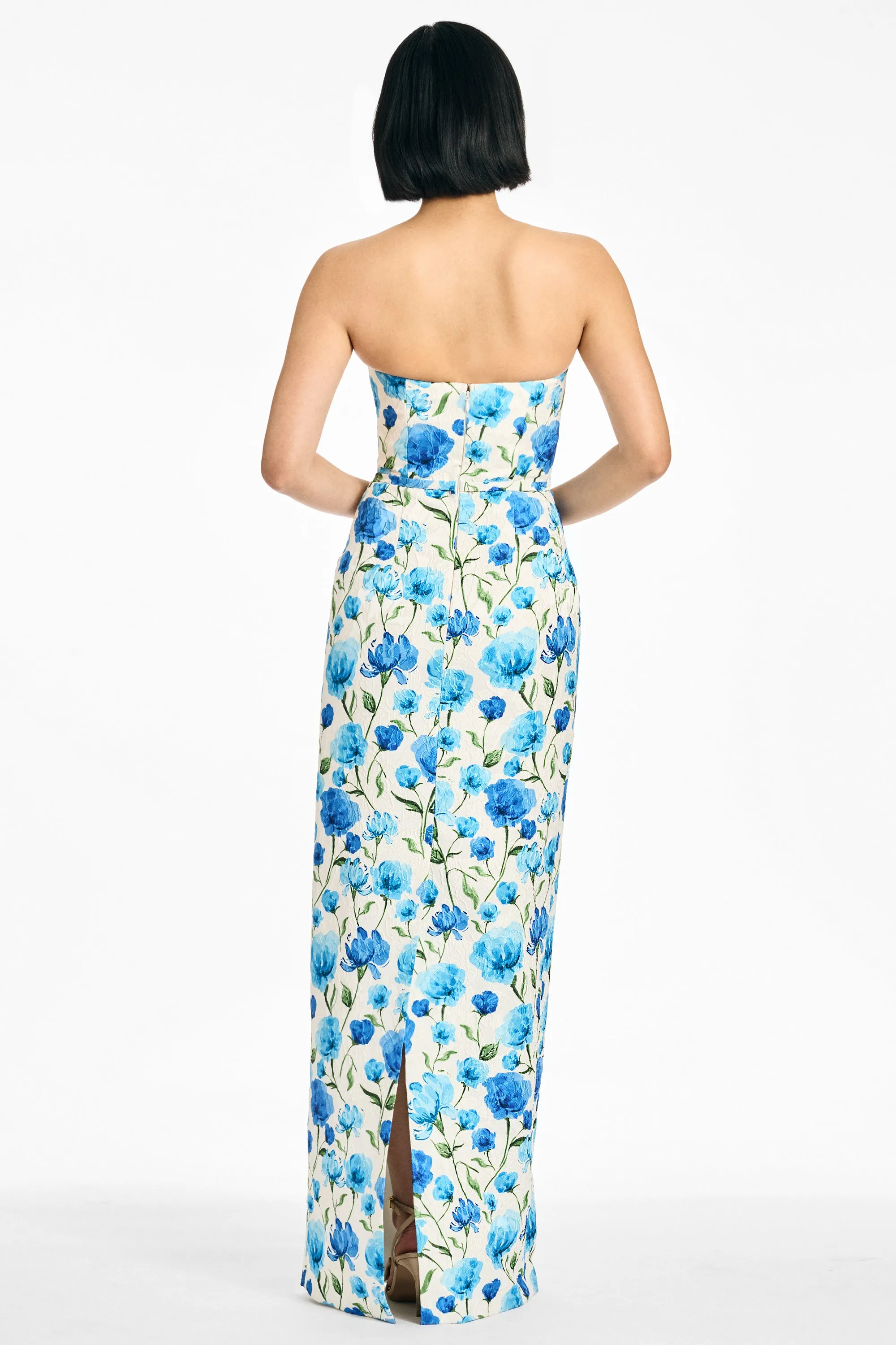 SOPHIA GOWN - SAPPHIRE POPPIES sold by Sachin + Babi product image thumbnail 4