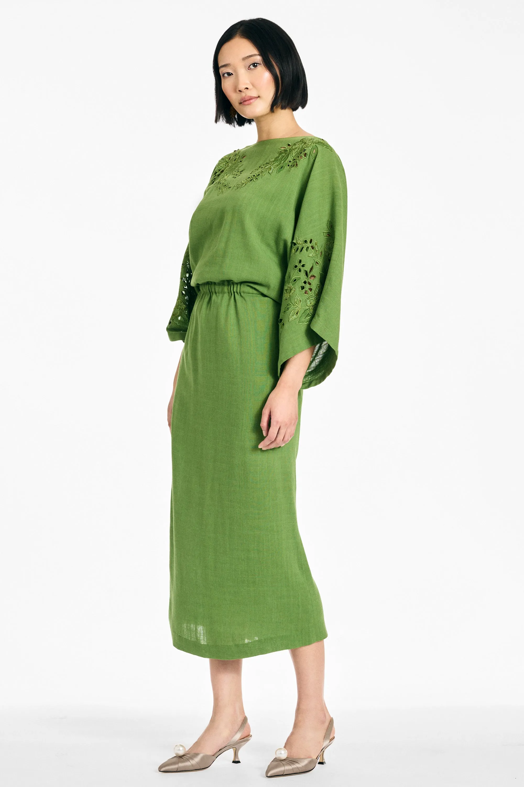 KIERA DRESS - FERN GREEN sold by Sachin + Babi product image thumbnail 5