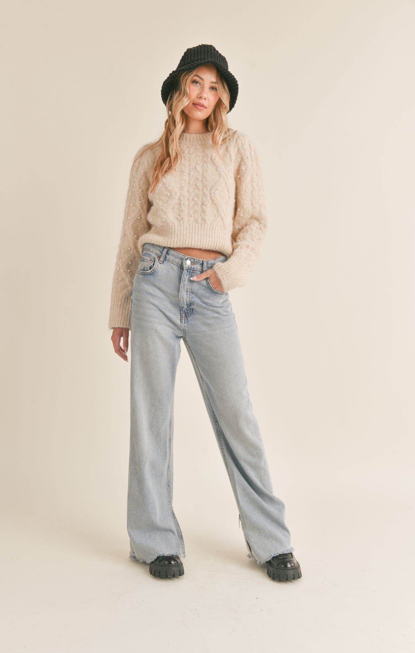 Prized Possession Pearl Sweater sold by Sadie & Sage