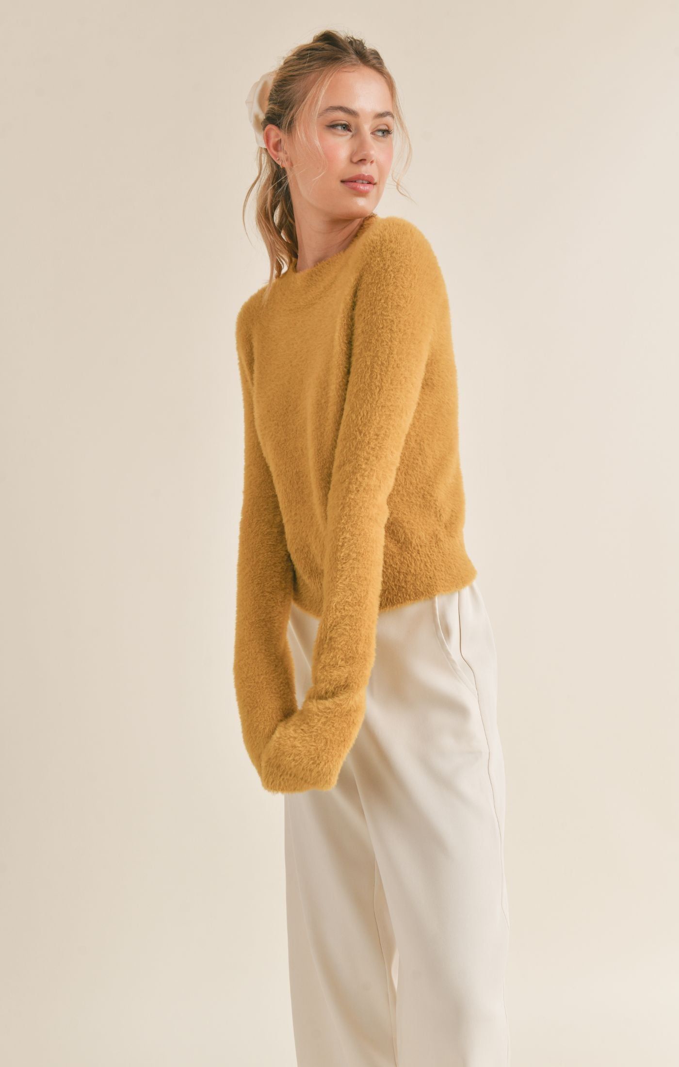 Ari Fuzzy Sweater sold by Sadie & Sage