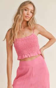 Blossoming Smocked Cami sold by Sadie & Sage