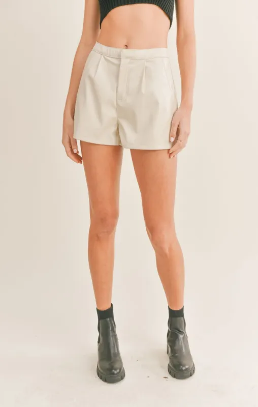 Hidden Gem Pu Leather Shorts sold by Sadie & Sage