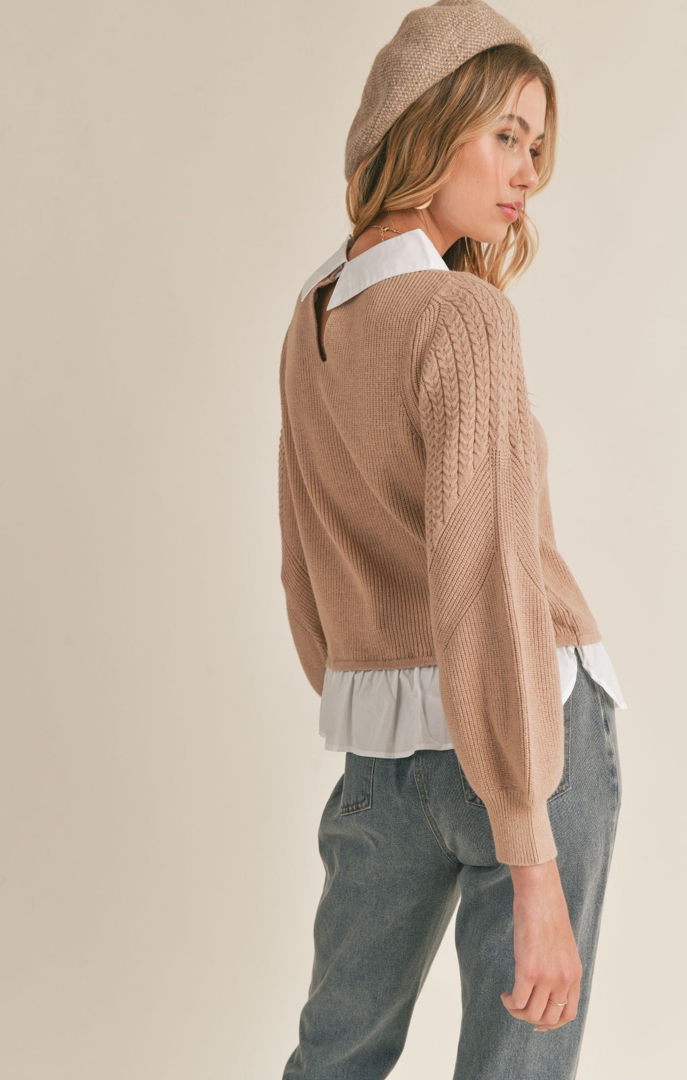Wednesday Layered Sweater sold by Sadie & Sage product image thumbnail 4