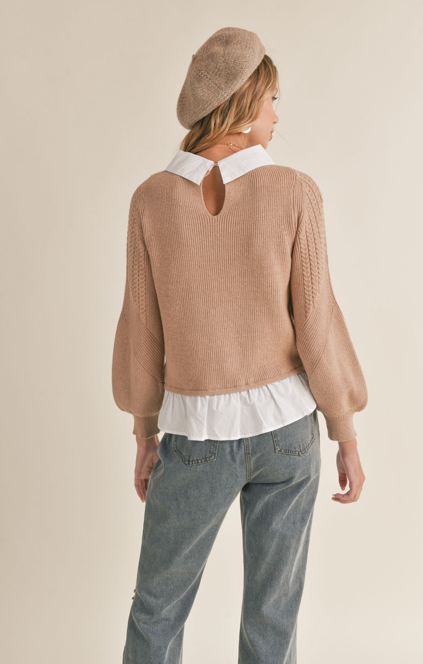 Wednesday Layered Sweater sold by Sadie & Sage product image thumbnail 3