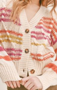 Ruby Striped Cardigan sold by Sadie & Sage