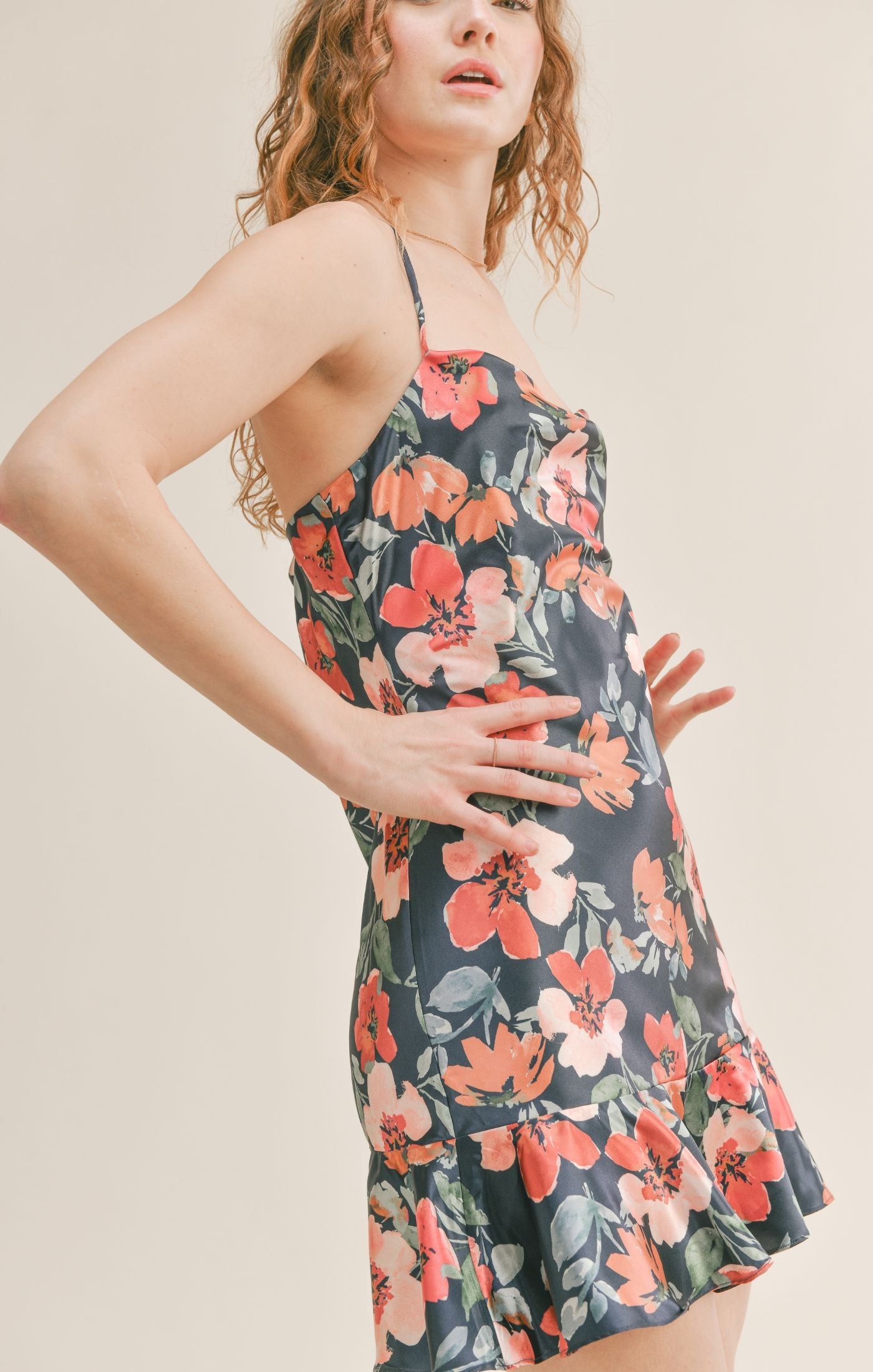 Style Icon Cowl Neck Mini Dress sold by Sadie & Sage product image thumbnail 2