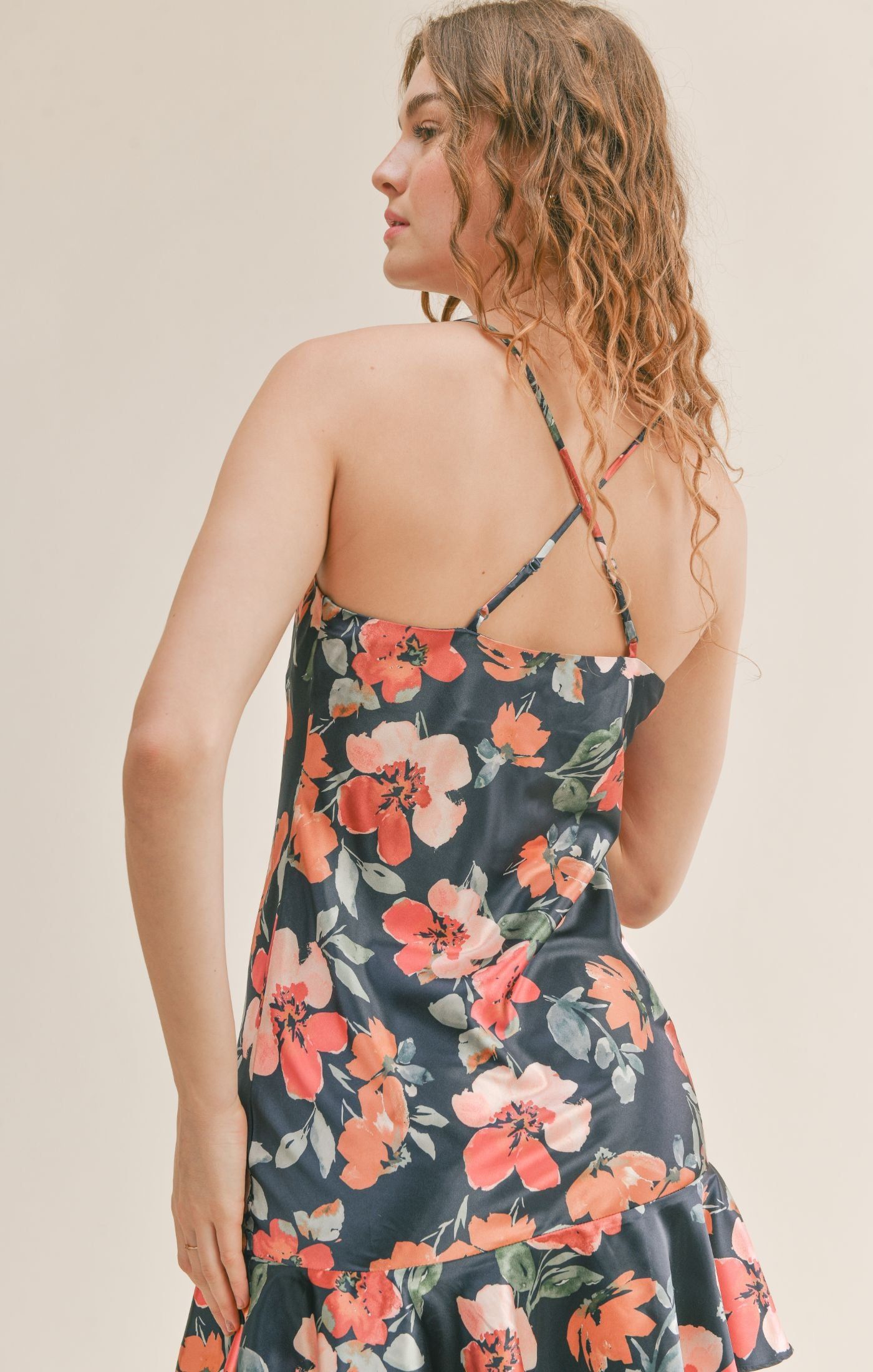 Style Icon Cowl Neck Mini Dress sold by Sadie & Sage product image thumbnail 3