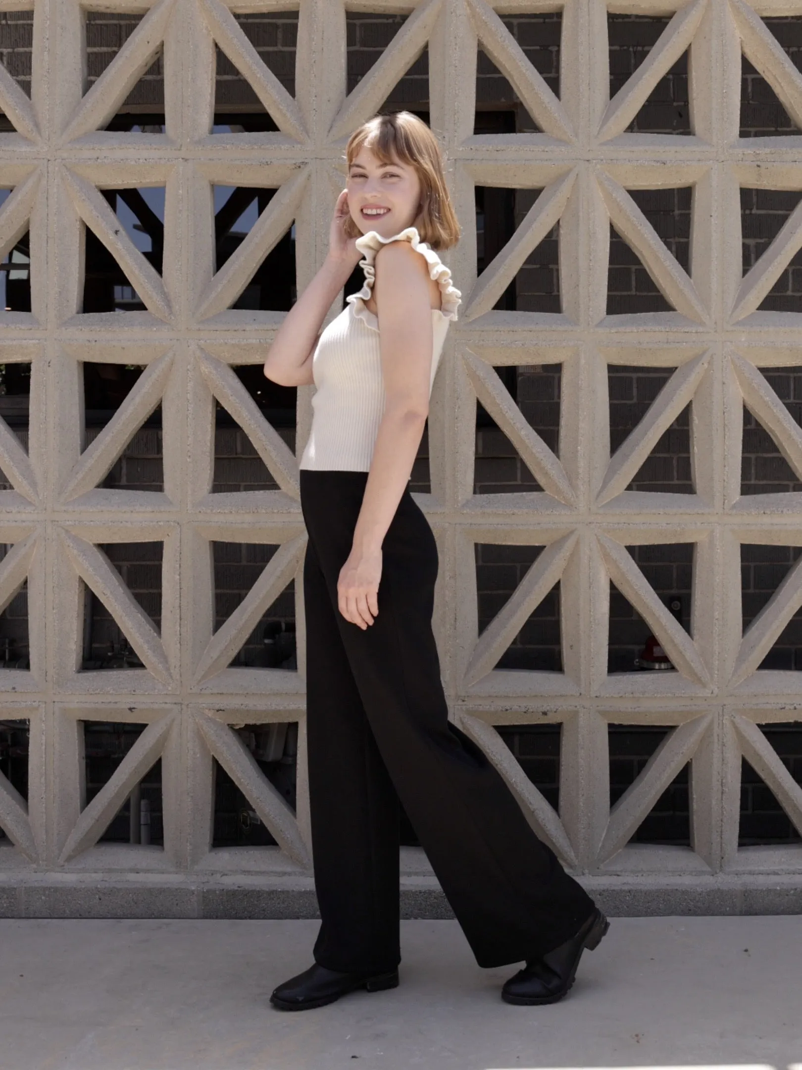Tiffany Ruffle Sweater sold by Sadie & Sage product image thumbnail 5