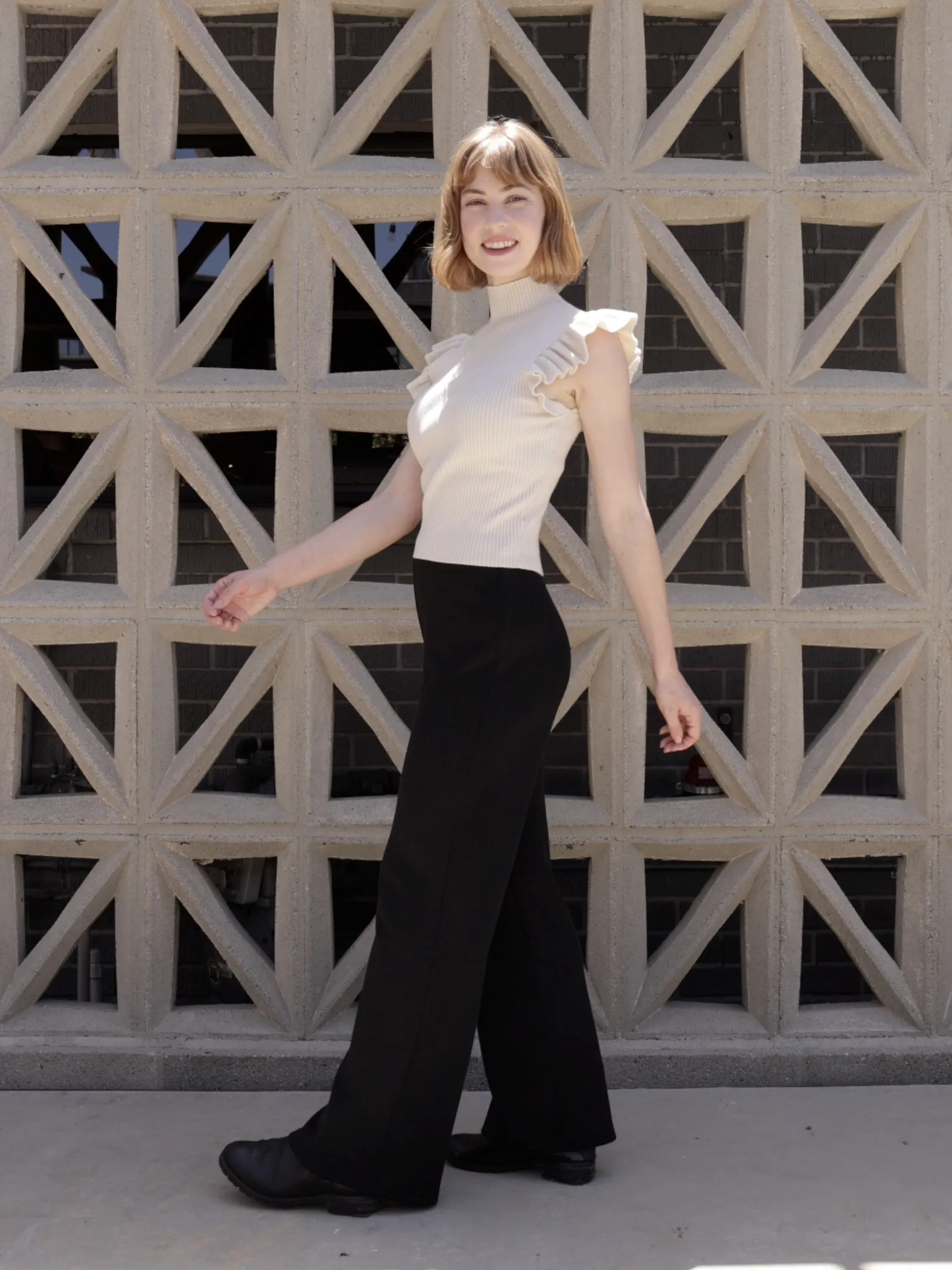Tiffany Ruffle Sweater sold by Sadie & Sage product image thumbnail 2