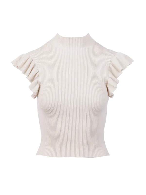 Tiffany Ruffle Sweater sold by Sadie & Sage